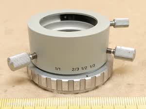 Carl Zeiss Jena Amplival Mikroskop Apertur- Irisblende für pankratischen Kondensor - thumbnail