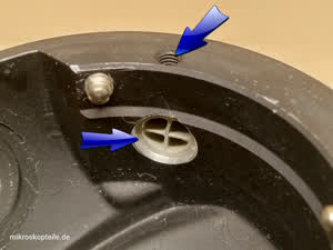 Zeiss Standard - zaślepka przełącznika szerokiego pola pod głowicą mikroskopu (47 30 65) - ujęcie #4