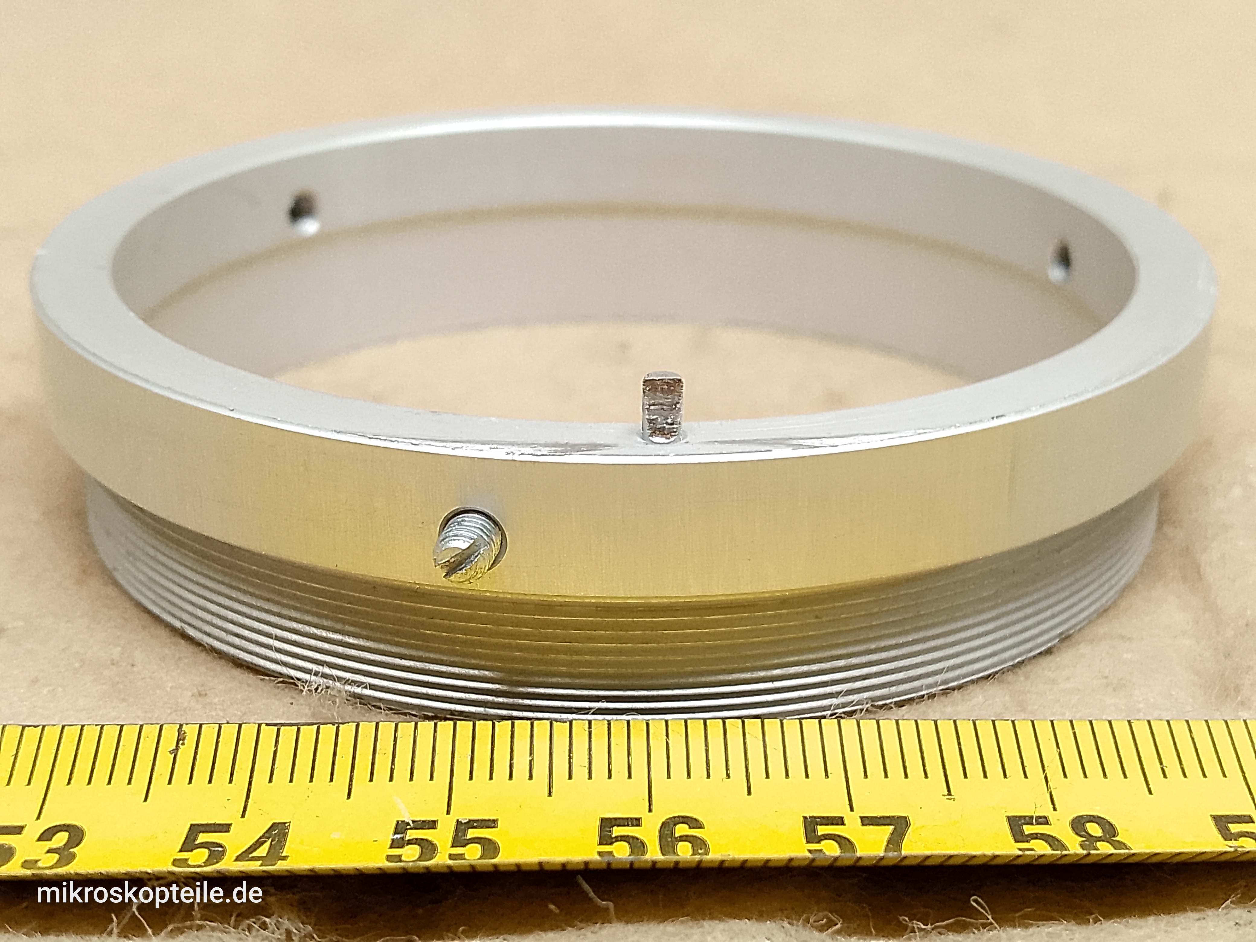 Carl Zeiss Jena Citoval-2 - moletowany pierścień ZOOM z podziałką powiększeń do mikroskopu stereoskopowego - ujęcie #7