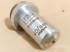 PZO obiektyw mikroskopowy 40/0,65 170/0,17 RMS 40x 33 mm - thumbnail