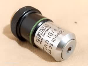 Zeiss Plan 16/0,35 160/0,17 RMS 16x Mikroskop Objektiv PN 460510-9906 - thumbnail