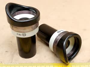 Carl Zeiss Jena Citoval-1 / Technival-2 - okulary mikroskopowe P16x (12,5) - different 1 view