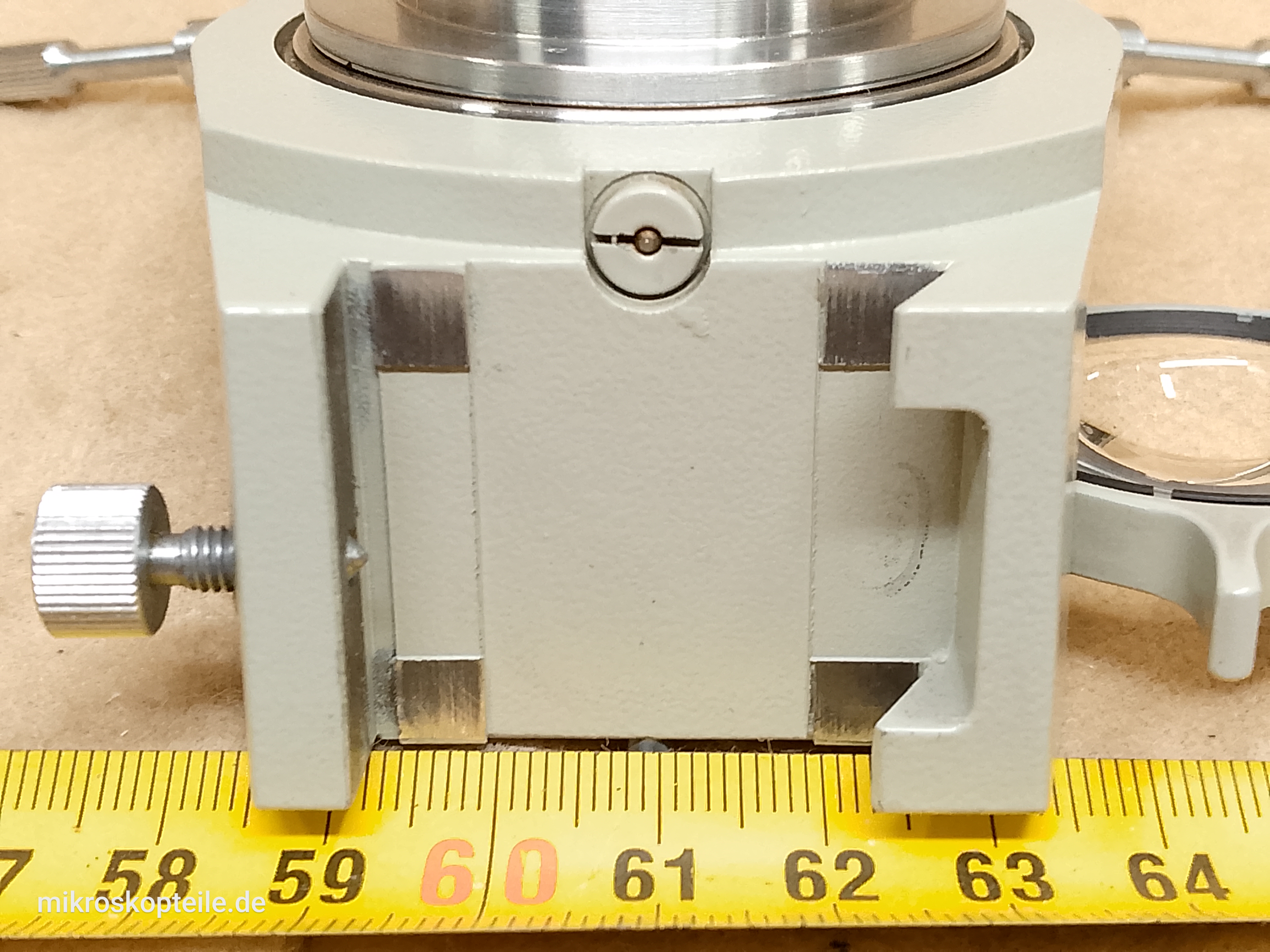 Carl Zeiss Jena Ergaval / Amplival - mikroskopowy kondensor Apl 1,4 z przysłoną irysową - ujęcie #4