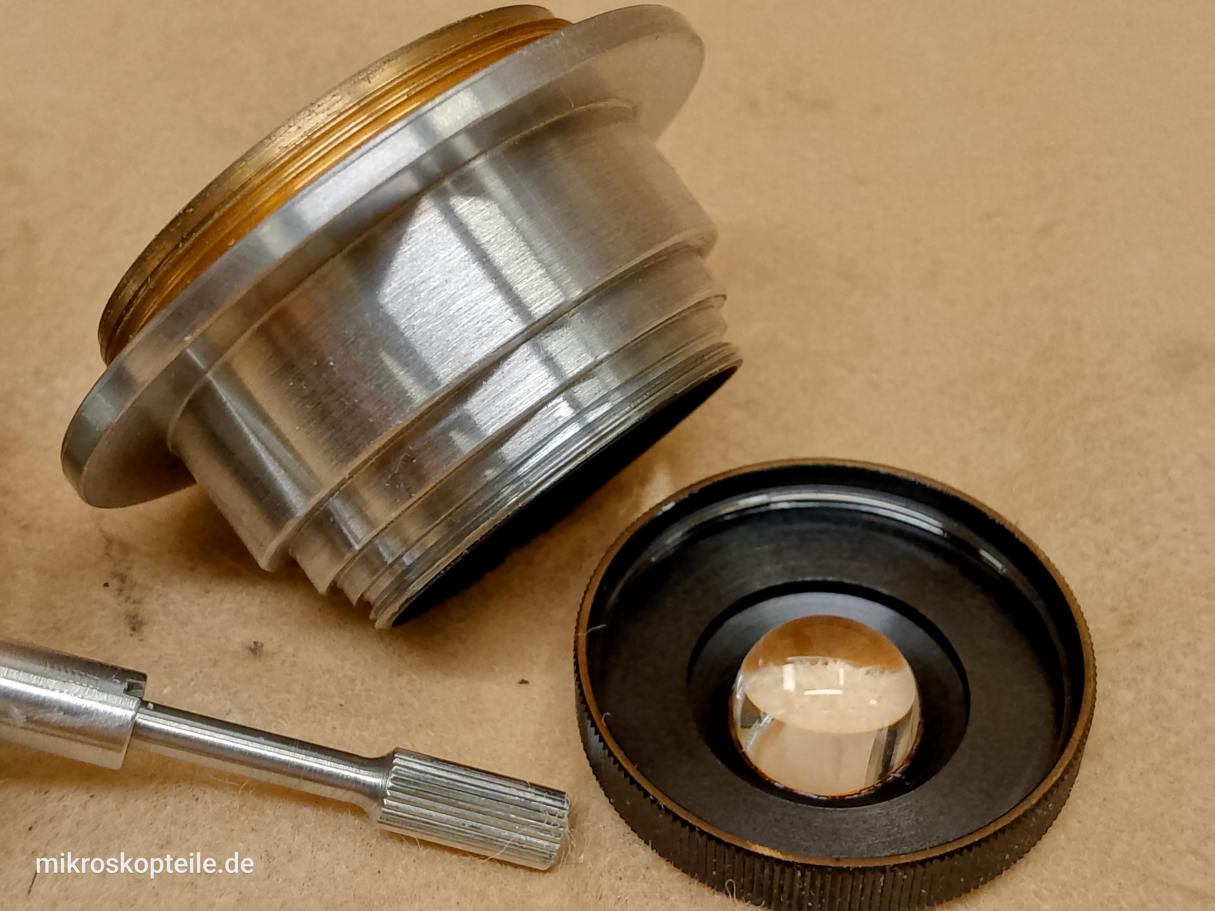 Carl Zeiss Jena Ergaval / Amplival - mikroskopowy kondensor Apl 1,4 z przysłoną irysową - ujęcie #9
