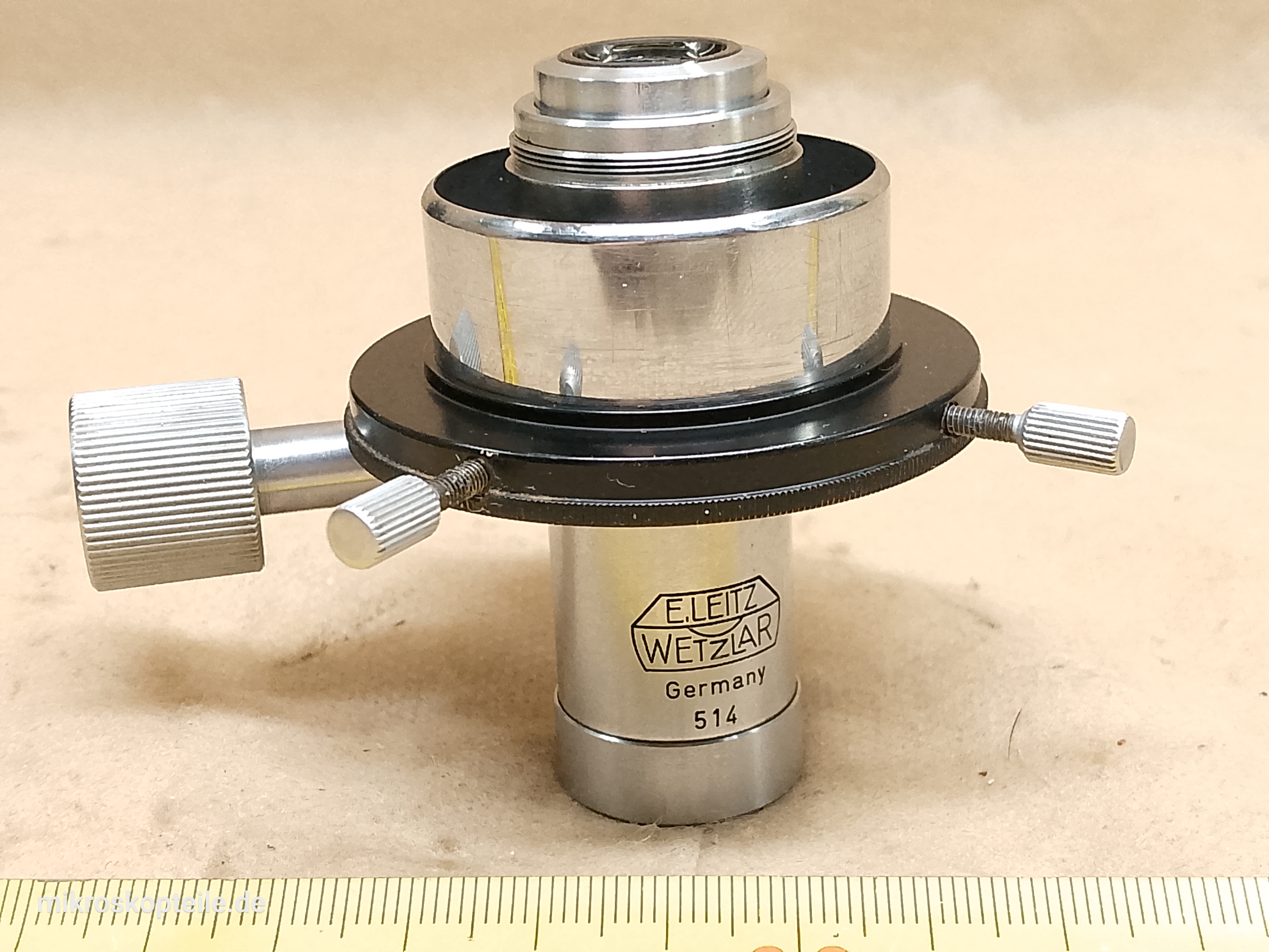 Leitz SM Kondensor mikroskopowy Leitz Wetzlar typu Heine 39,5 mm | pasuje do PZO Biolar i Carl Zeiss Jena - ujęcie #1