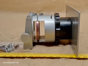 Reichert Zetopan - mocowanie oświetlacza halogenowego 12V 100W Lux-US do mikroskopu, przysłona polowa, sloty filtrów i soczewka kolimująca światło - different 5 view