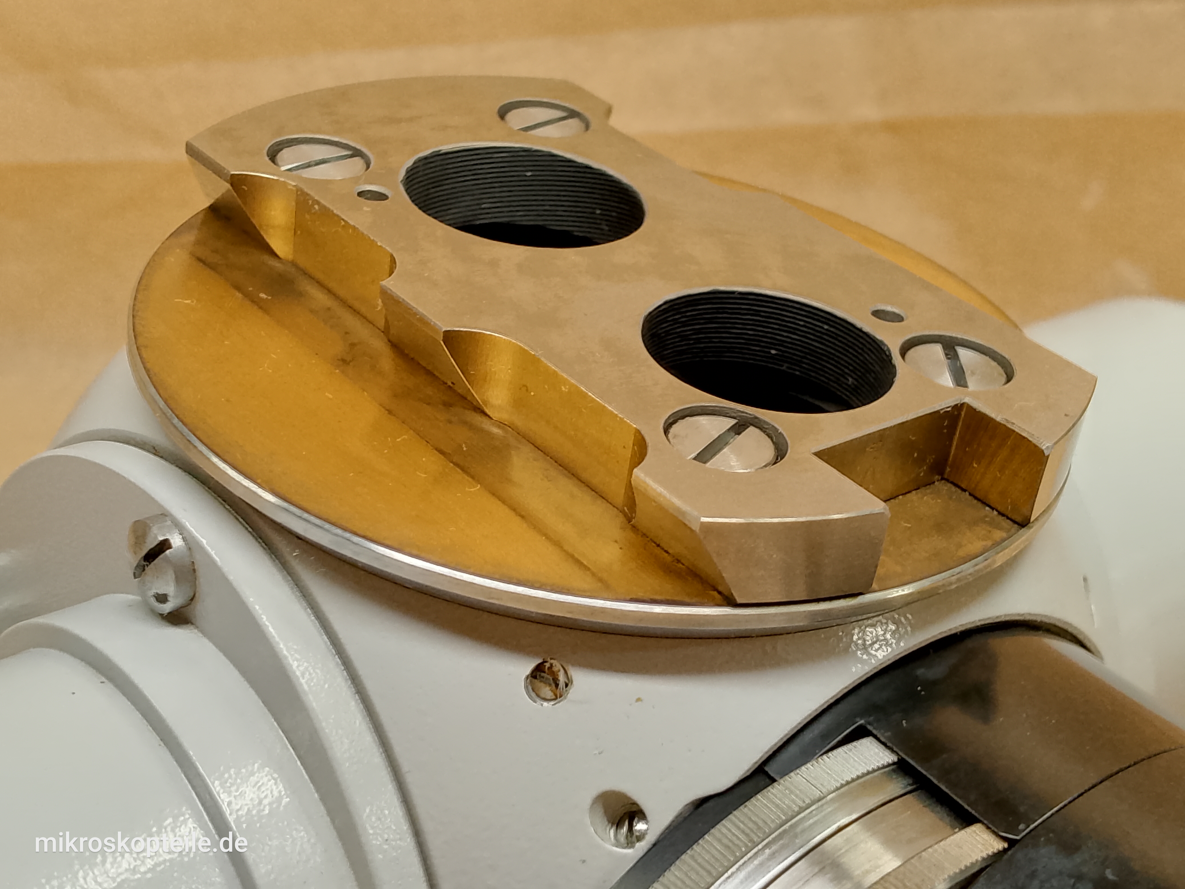 Zeiss Photomicroscope II / Universal - mikroskopowy tubus pośredni trino / foto ze zmieniaczem powiększeń Optovar, soczewką Bertranda i mocowaniem rewolweru obiektywów - different 12 view