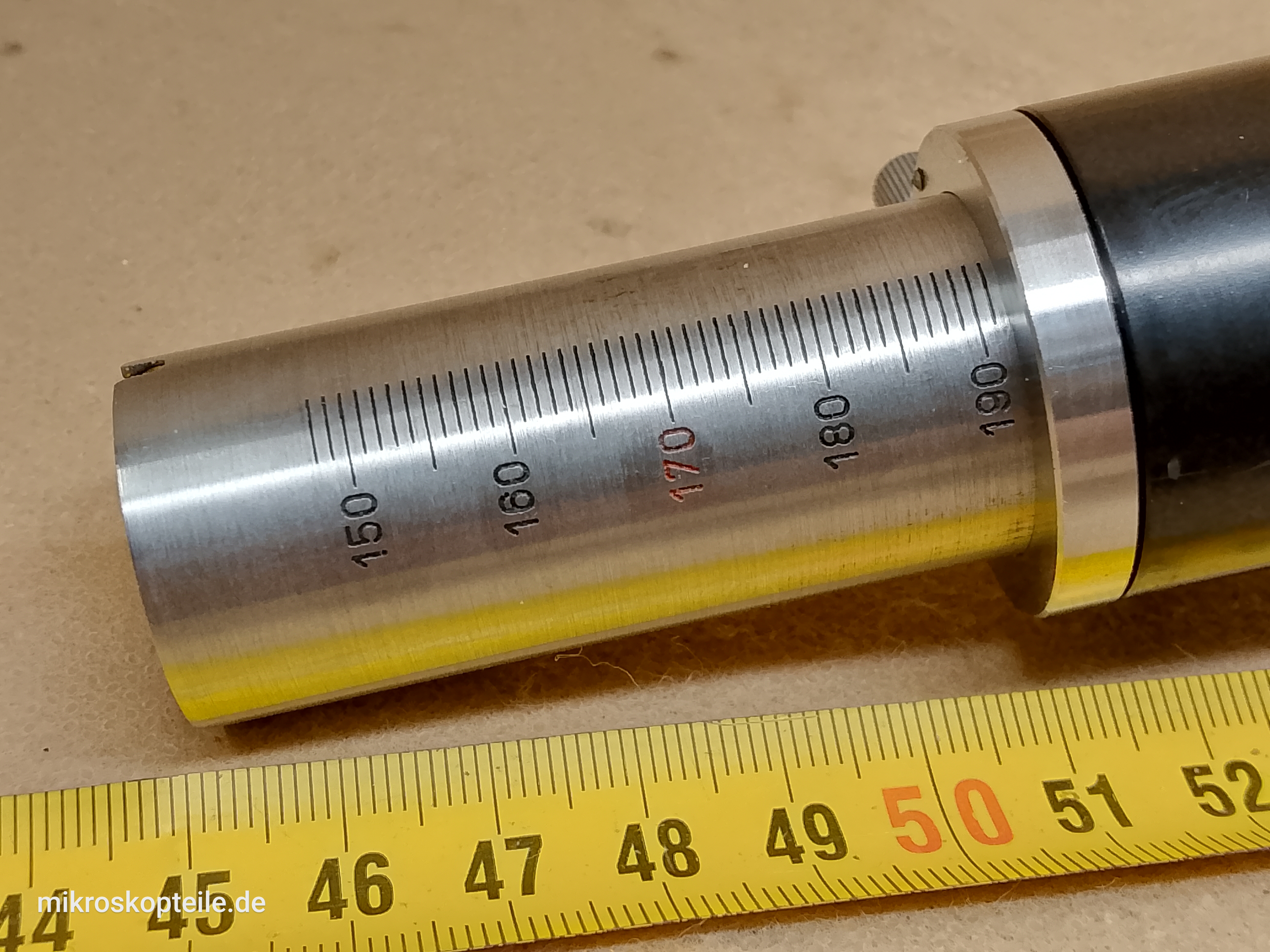 Meopta RU2 / DRU-3 - jednookularowa głowica do mikroskopu polaryzacyjnego z tubusem o zmiennej długości 150 mm - ujęcie #17