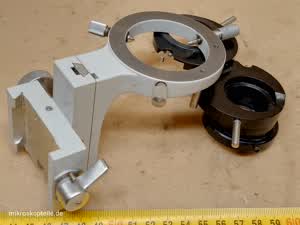 Zeiss Standard WL / Universal - mocowanie kondensora mikroskopowego ze śrubami centrującymi, listwa zębata, uchwyt filtrów i soczewka szerokiego pola - different 1 view
