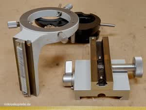 Zeiss Standard WL / Universal - mocowanie kondensora mikroskopowego ze śrubami centrującymi, listwa zębata, uchwyt filtrów i soczewka szerokiego pola - different 10 view
