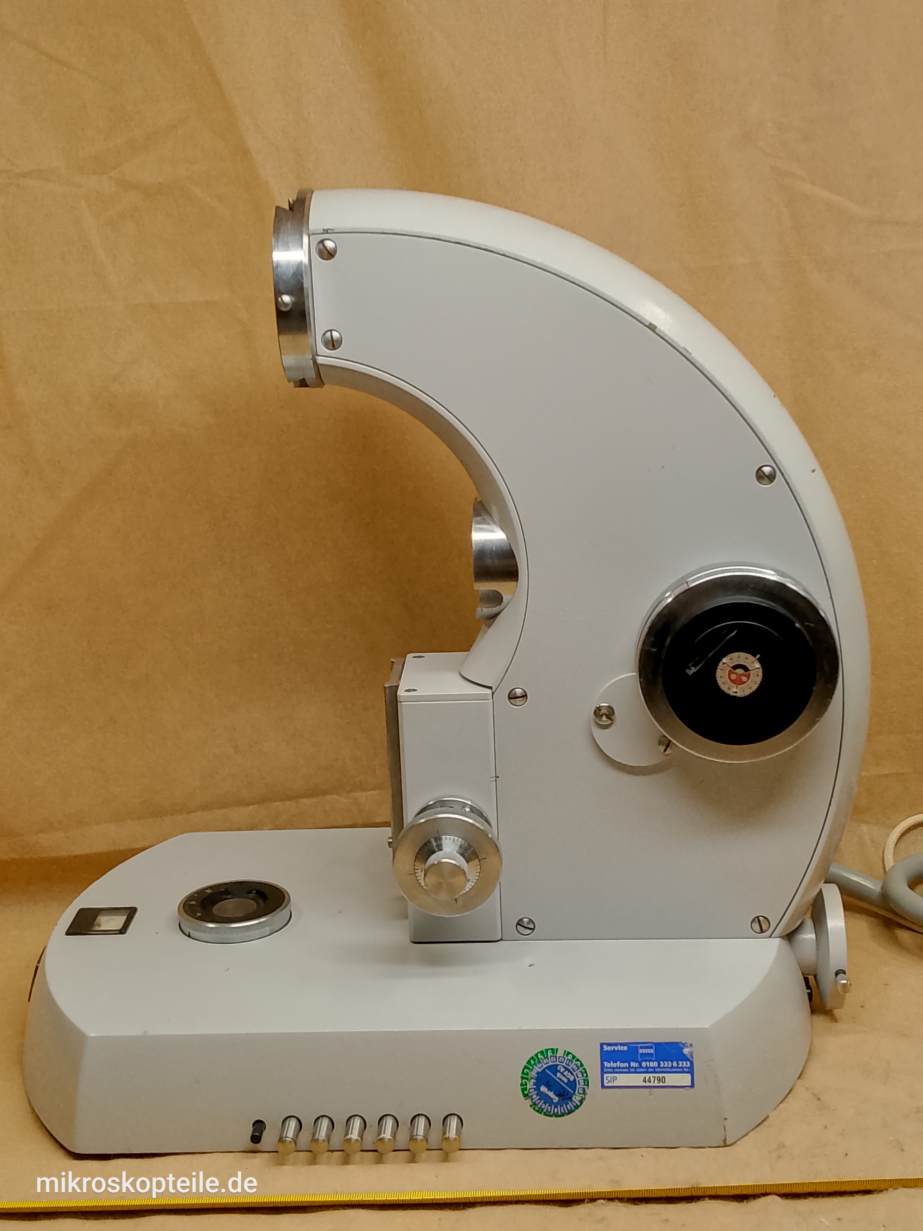 Zeiss Photomicroscope II - statyw mikroskopu z blokiem ustawiania ostrości | korpus Phomi II z podstawą - ujęcie #2