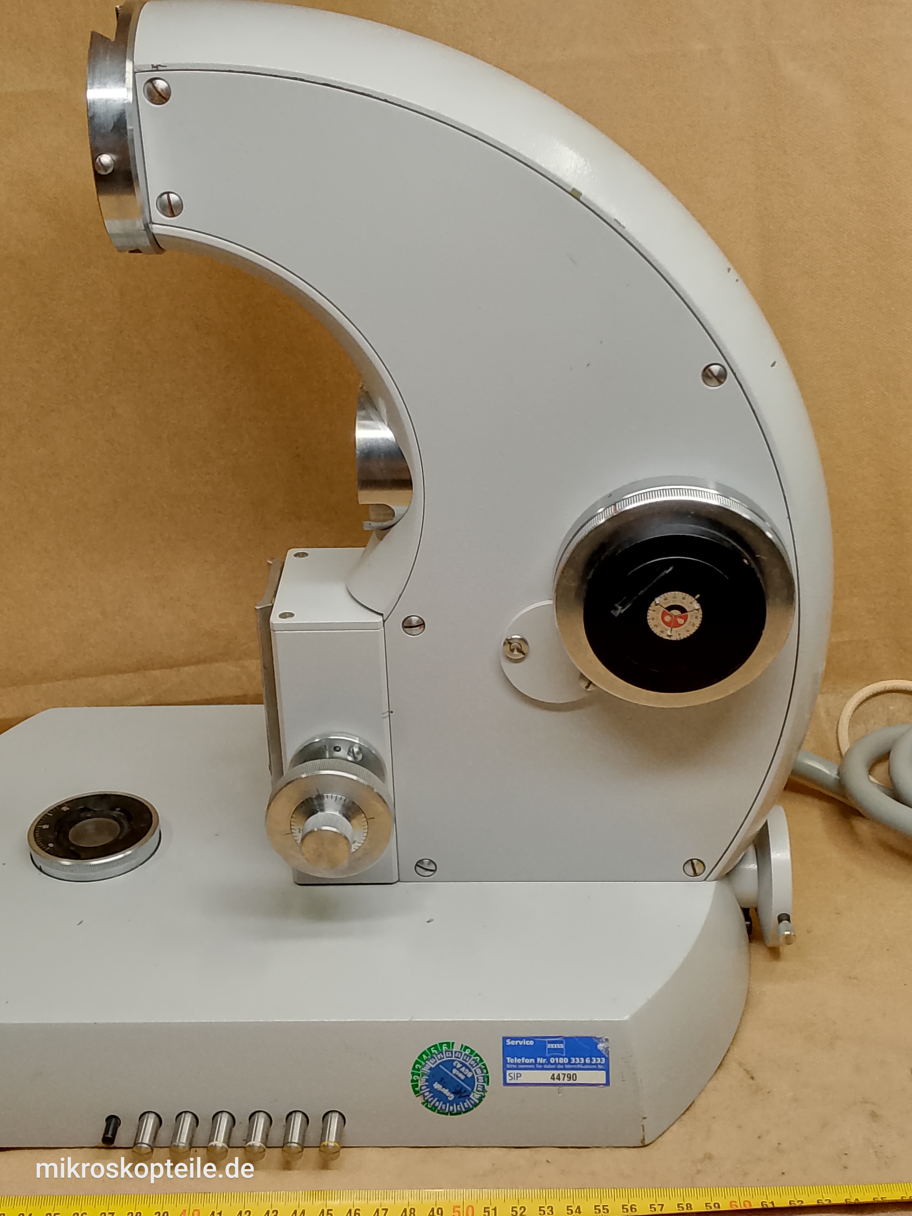 Zeiss Photomicroscope II - statyw mikroskopu z blokiem ustawiania ostrości | korpus Phomi II z podstawą - ujęcie #4