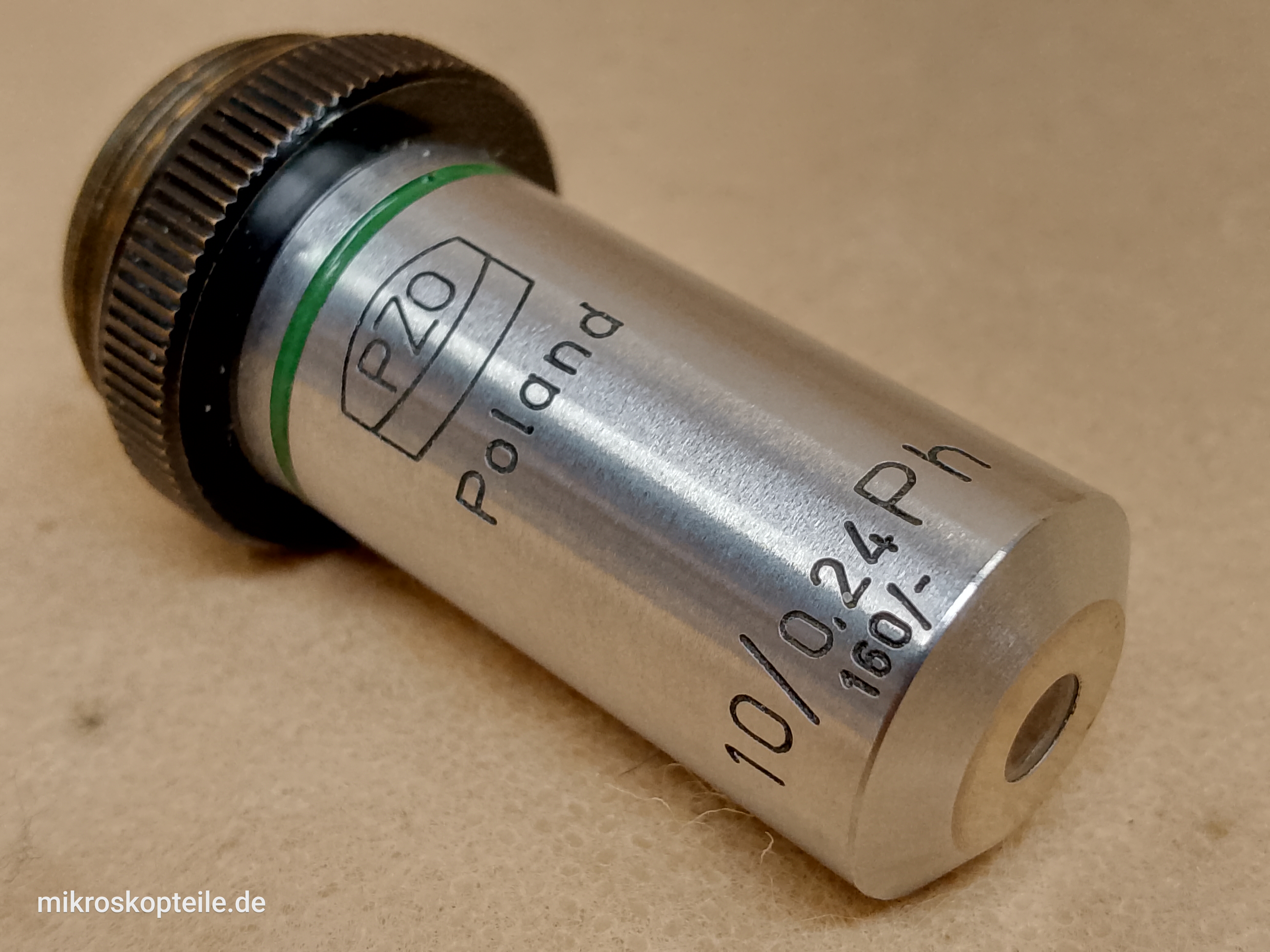 PZO Biolar Obiektyw mikroskopowy PZO 10/0,24 Ph 160/- do kontrastu fazowego Zernike 10x - ujęcie #1