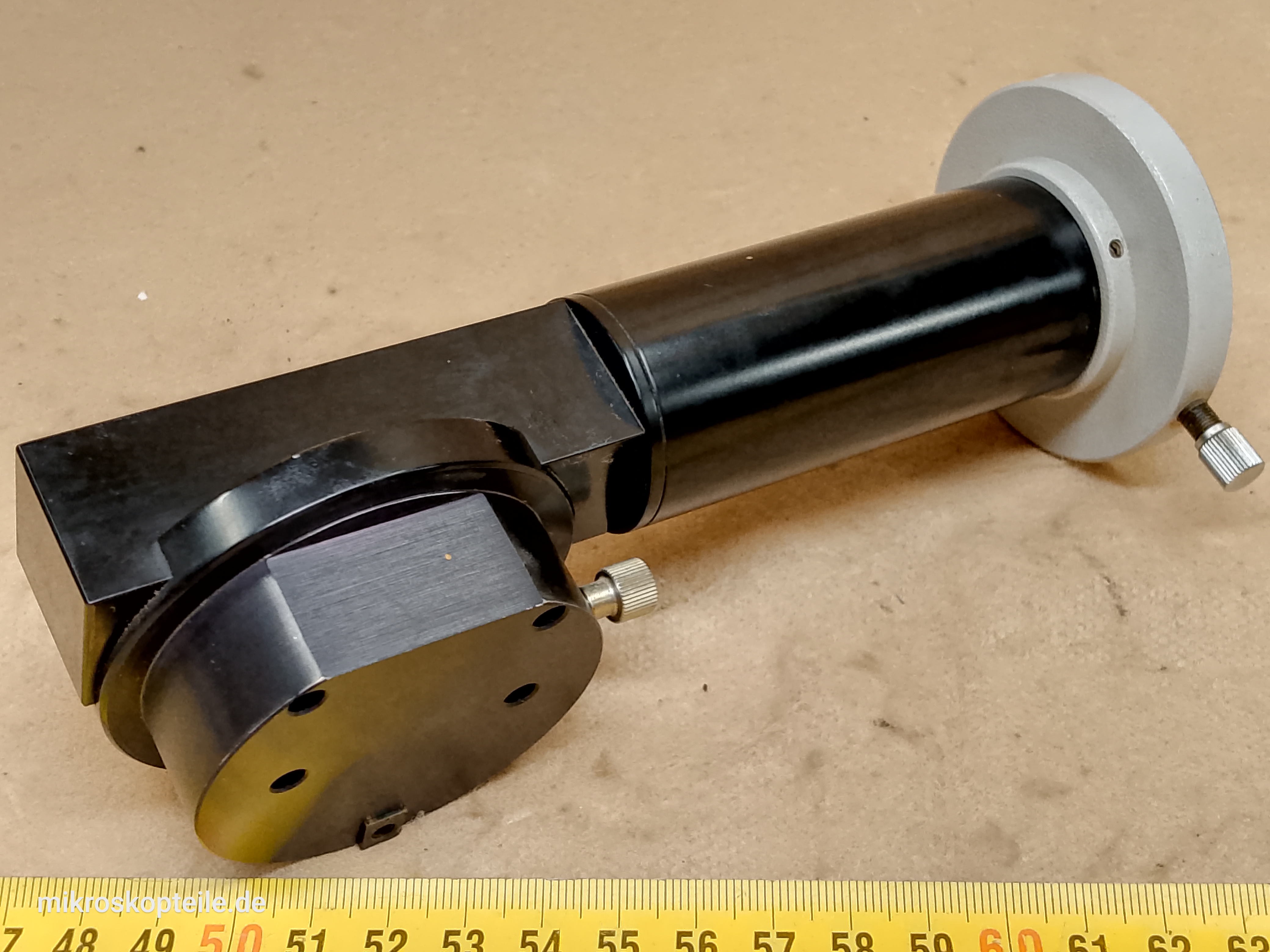 Zeiss Photomicroscope / Universal - boczne mocowanie mikroskopowego oświetlacza EPI (fluorescencja) światła - ujęcie #2