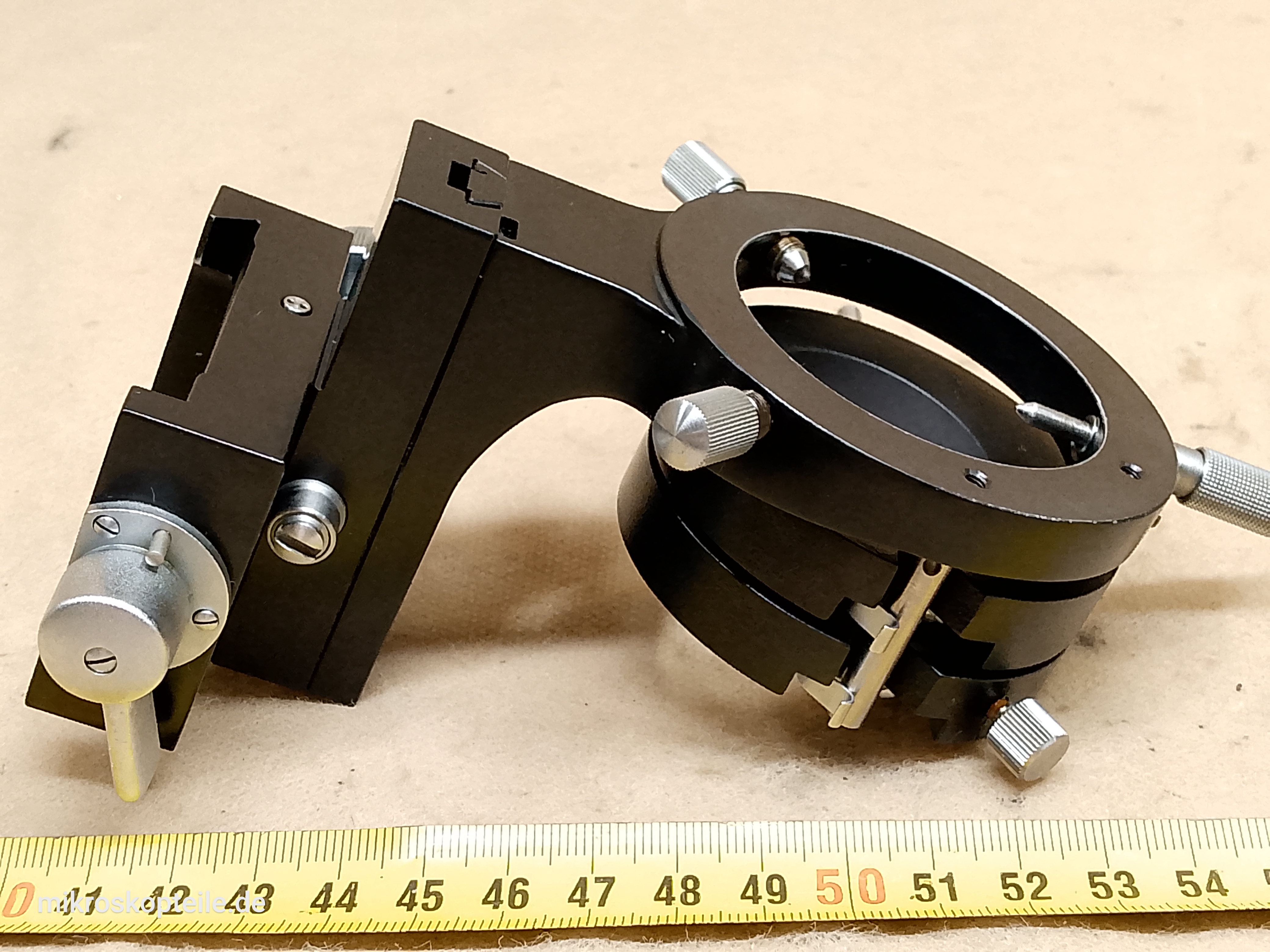 Zeiss Photomicroscope / Ultraphot Mikroskop-Kondensor-Aufnahme mit Filterhalter, Weitfeld-Linse, Zahnstange, - Ansicht #4