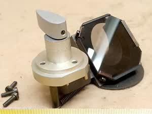 Reichert Zetopan microscope MIX plate beamsplitter | semi-reflective filter switching mechanism for reflected and transmitted light - thumbnail