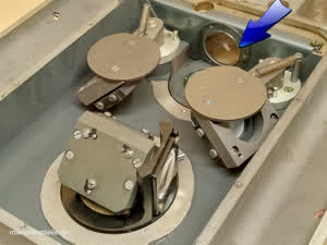 Reichert Zetopan microscope protective glass for the illuminator connection on the microscope base - view #5
