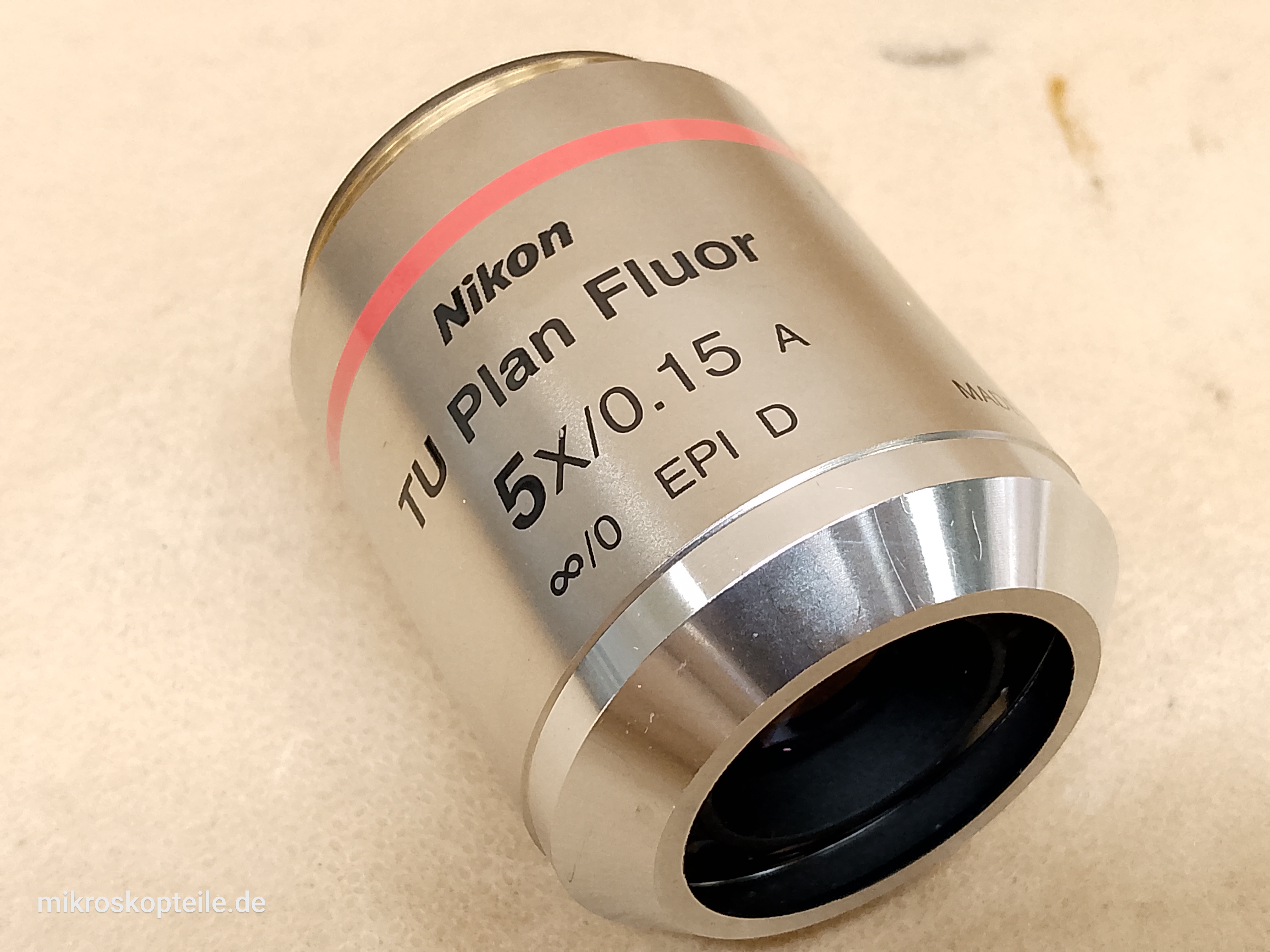 Nikon TU Plan Fluor 5x/0,15 A ∞/0 EPI D OFN25 WD18 MUE42050 - obiektyw mikroskopowy dla serii Eclipse CFI60, - ujęcie #1