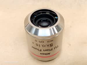Nikon TU Plan Fluor 5x/0,15 A ∞/0 EPI D OFN25 WD18 MUE42050 - obiektyw mikroskopowy dla serii Eclipse CFI60, jasne i ciemne pole, gwint M32 - different 6 view