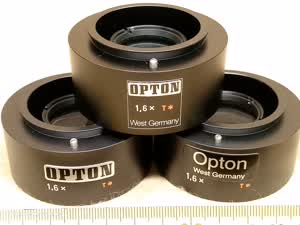 Zeiss OPMI 3 / Vario (Opton) - obiektyw 1,6x T* (30 16 68) do adaptera fotograficznego mikroskopu operacyjnego, jaskółczy ogon 48 mm i uchwyt filtrów 30 mm - different 1 view