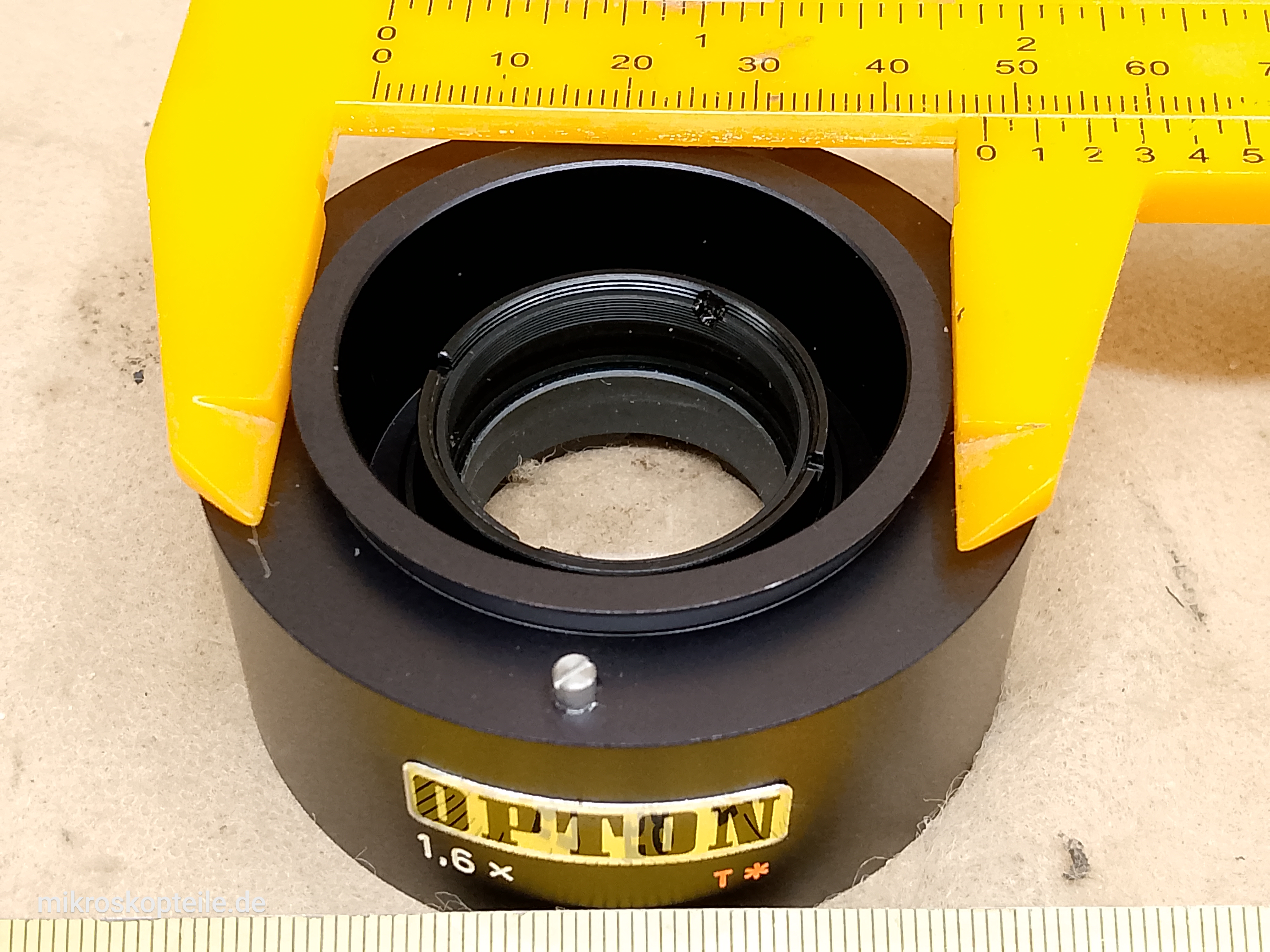 Zeiss OPMI 3 / Vario (Opton) - obiektyw 1,6x T* (30 16 68) do adaptera fotograficznego mikroskopu operacyjnego, jaskółczy ogon 48 mm i uchwyt filtrów 30 mm - different 12 view