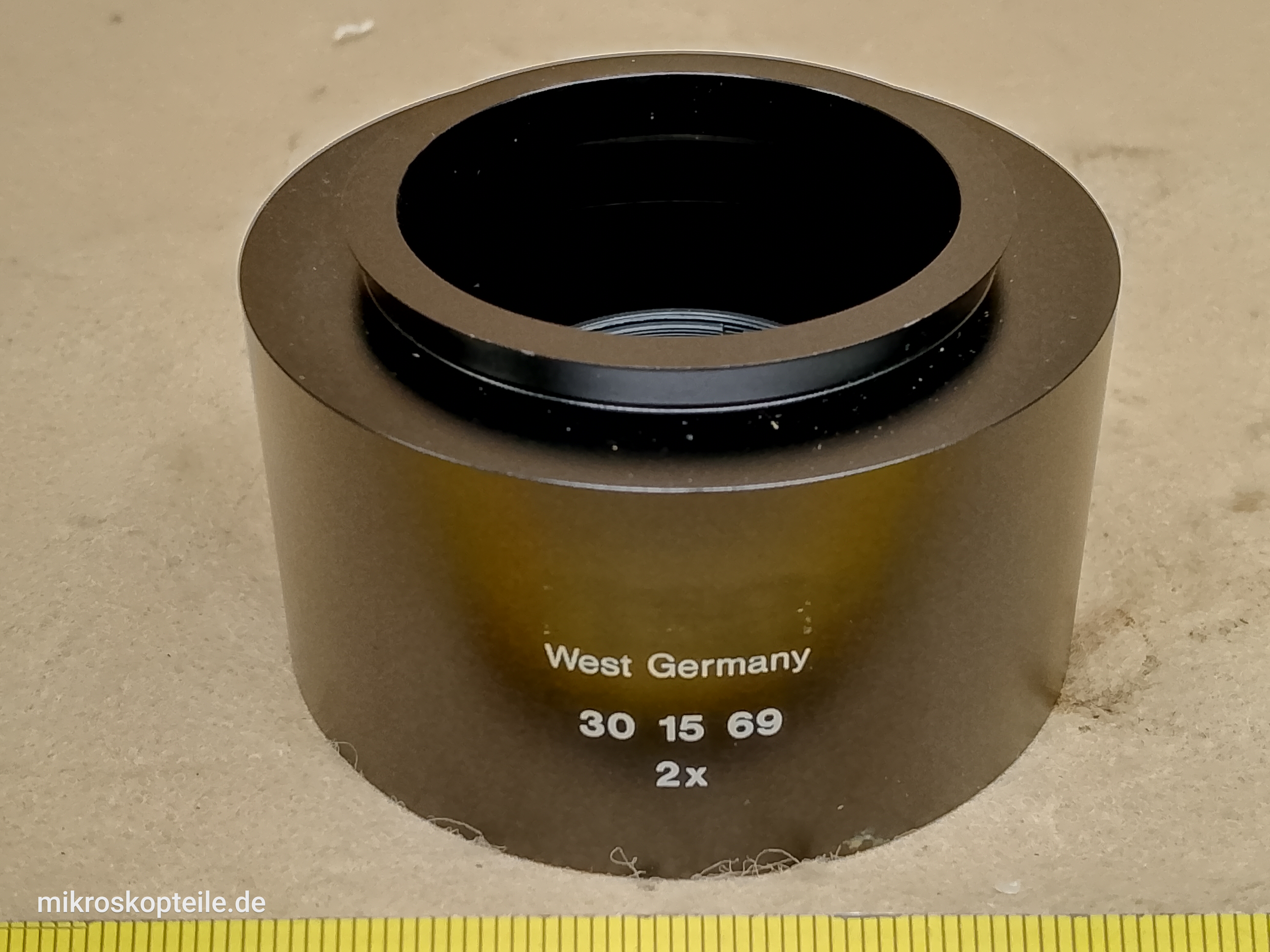 Zeiss OPMI 3 / Vario (Opton) - obiektyw 2x (30 15 69) do adaptera fotograficznego mikroskopu operacyjnego, - ujęcie #1