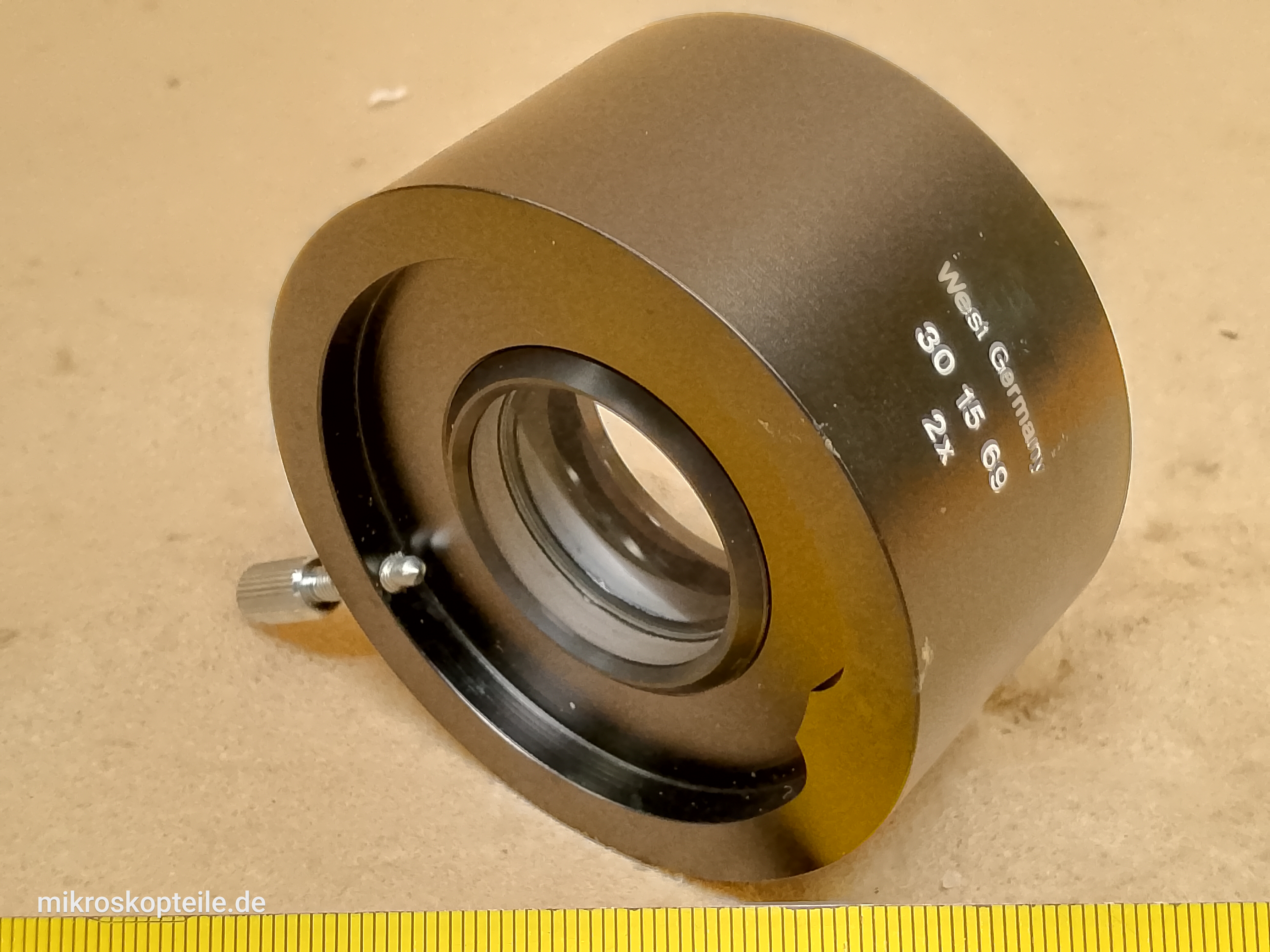 Zeiss OPMI 3 / Vario (Opton) - obiektyw 2x (30 15 69) do adaptera fotograficznego mikroskopu operacyjnego, - ujęcie #2