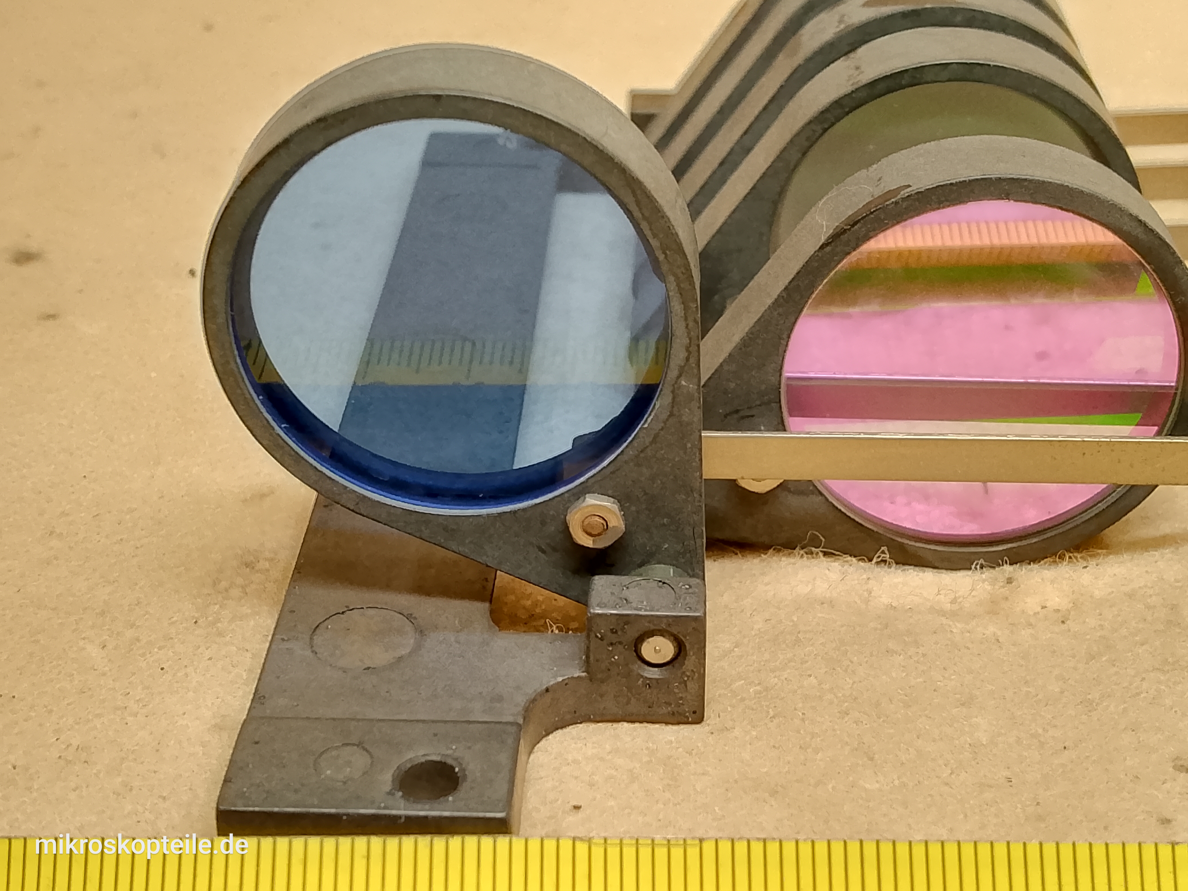 Zeiss Photomicroscope / Universal - kaseta mikroskopowych filtrów z przyciskami - different 6 view