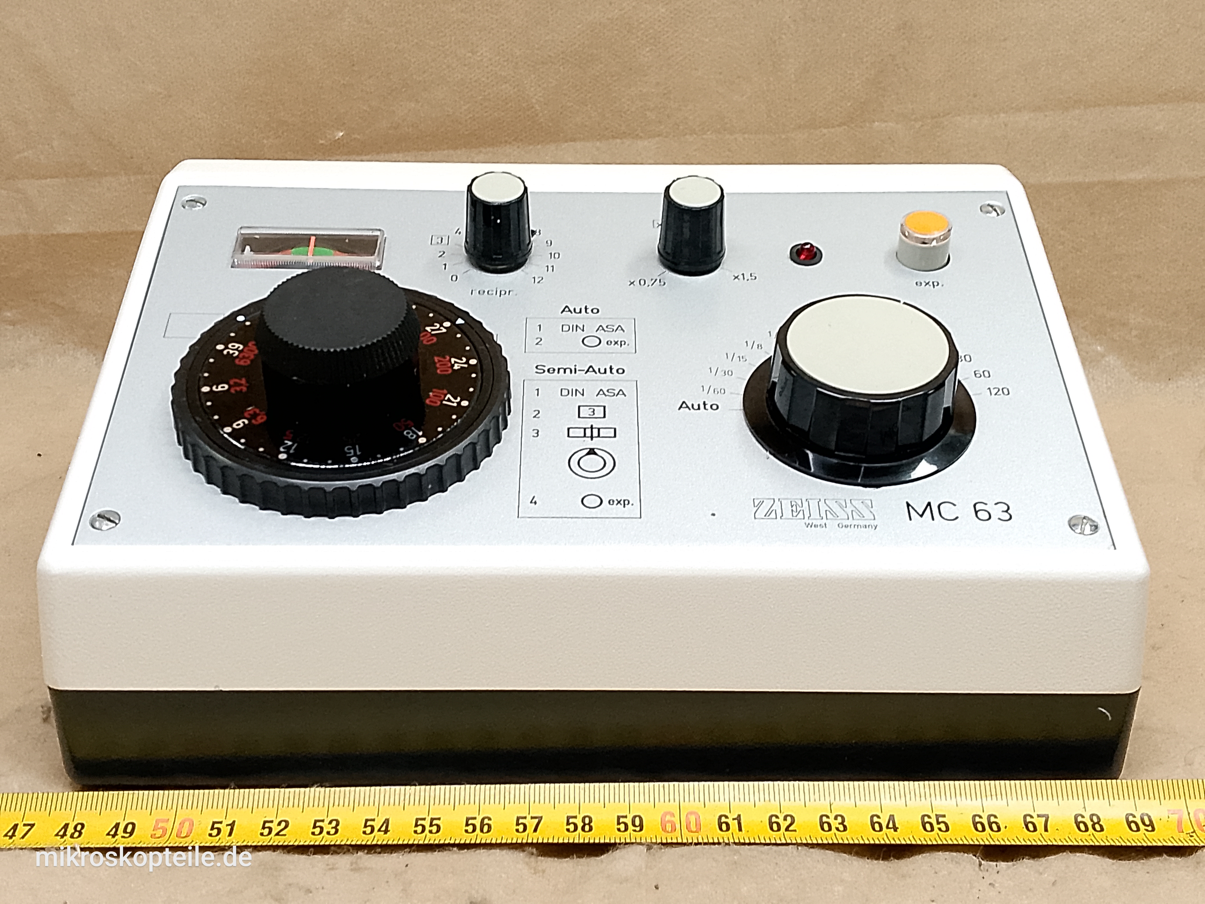 Zeiss MC 63 Steuerpult 45 60 45 - panel sterowania mikroskopowym aparatem fotograficznym | kontroler ekspozycji MA 456045 - different 2 view