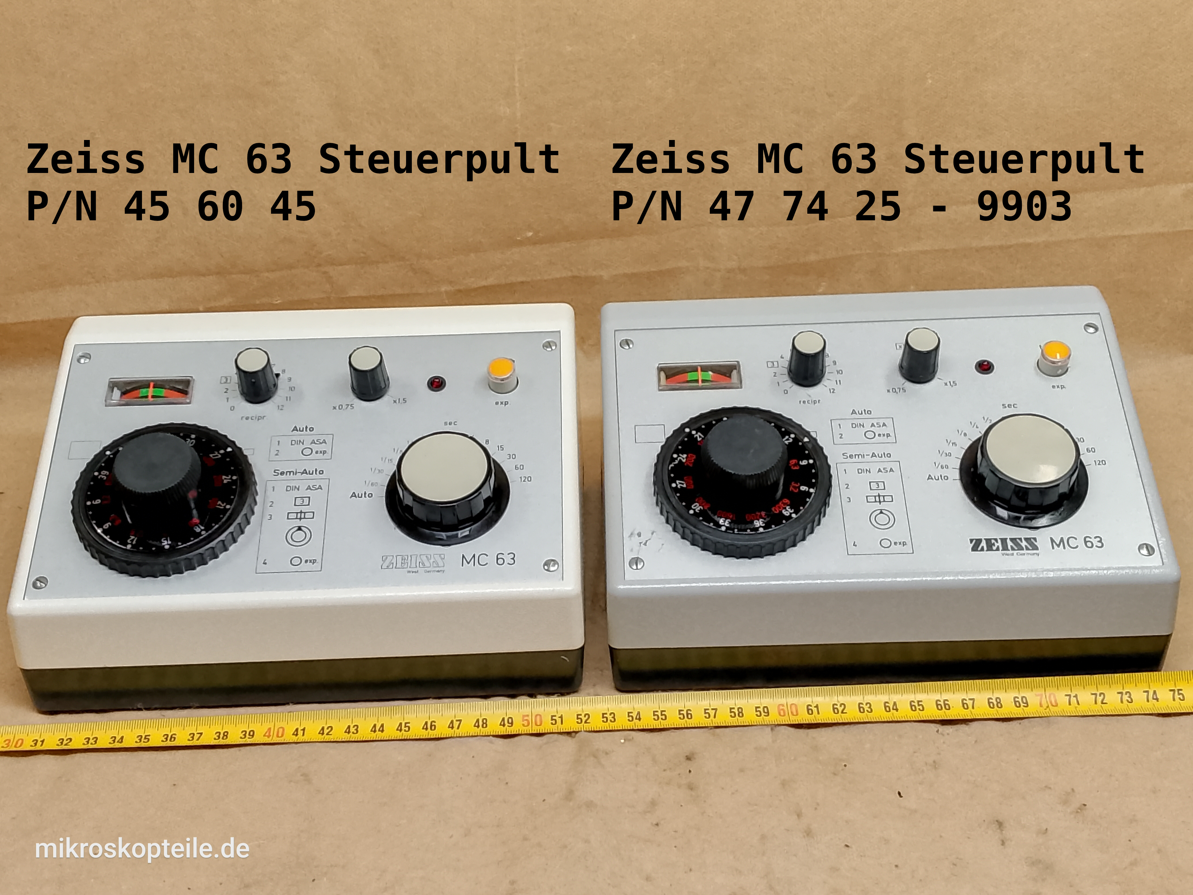 Zeiss MC 63 Steuerpult 45 60 45 - panel sterowania mikroskopowym aparatem fotograficznym | kontroler ekspozycji MA 456045 - different 10 view