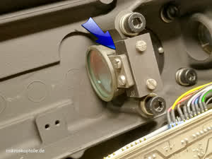 Zeiss Photomicroscope / Universal microscope heat absorbing filter and second collector lens from microscope - view #14