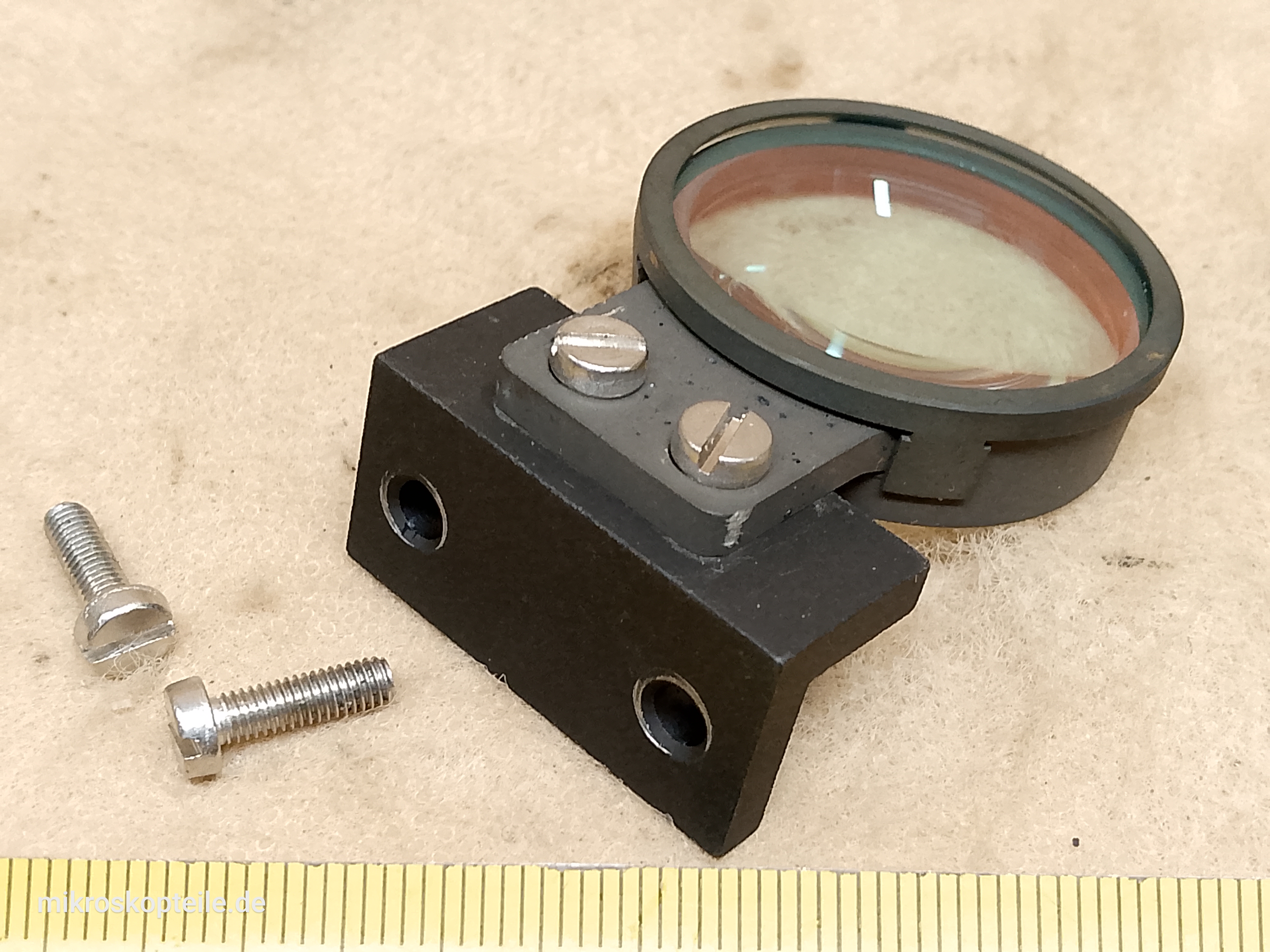 Zeiss Photomicroscope / Universal microscope heat absorbing filter and second collector lens from microscope