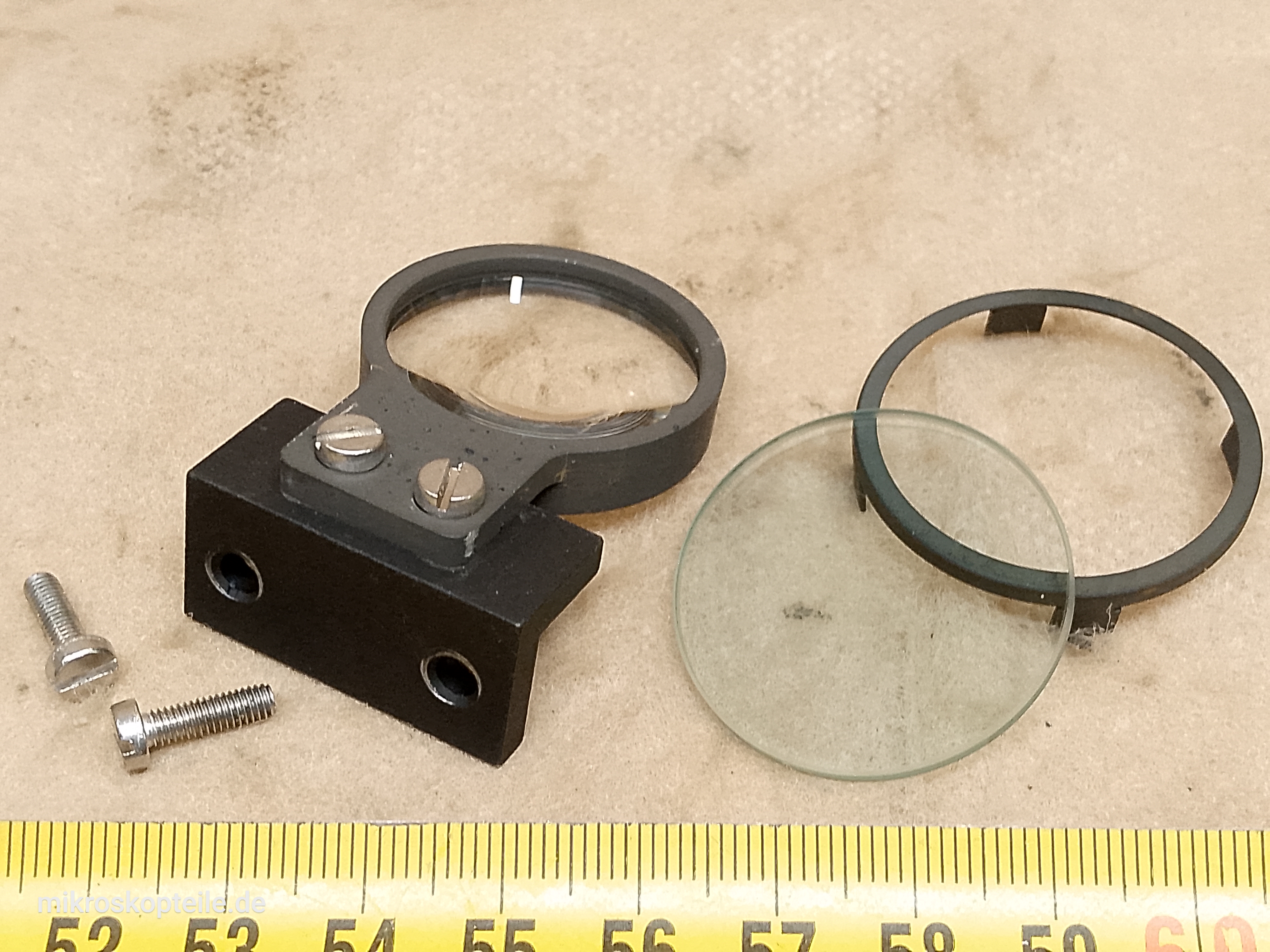 Zeiss Photomicroscope / Universal microscope heat absorbing filter and second collector lens from microscope - view #3