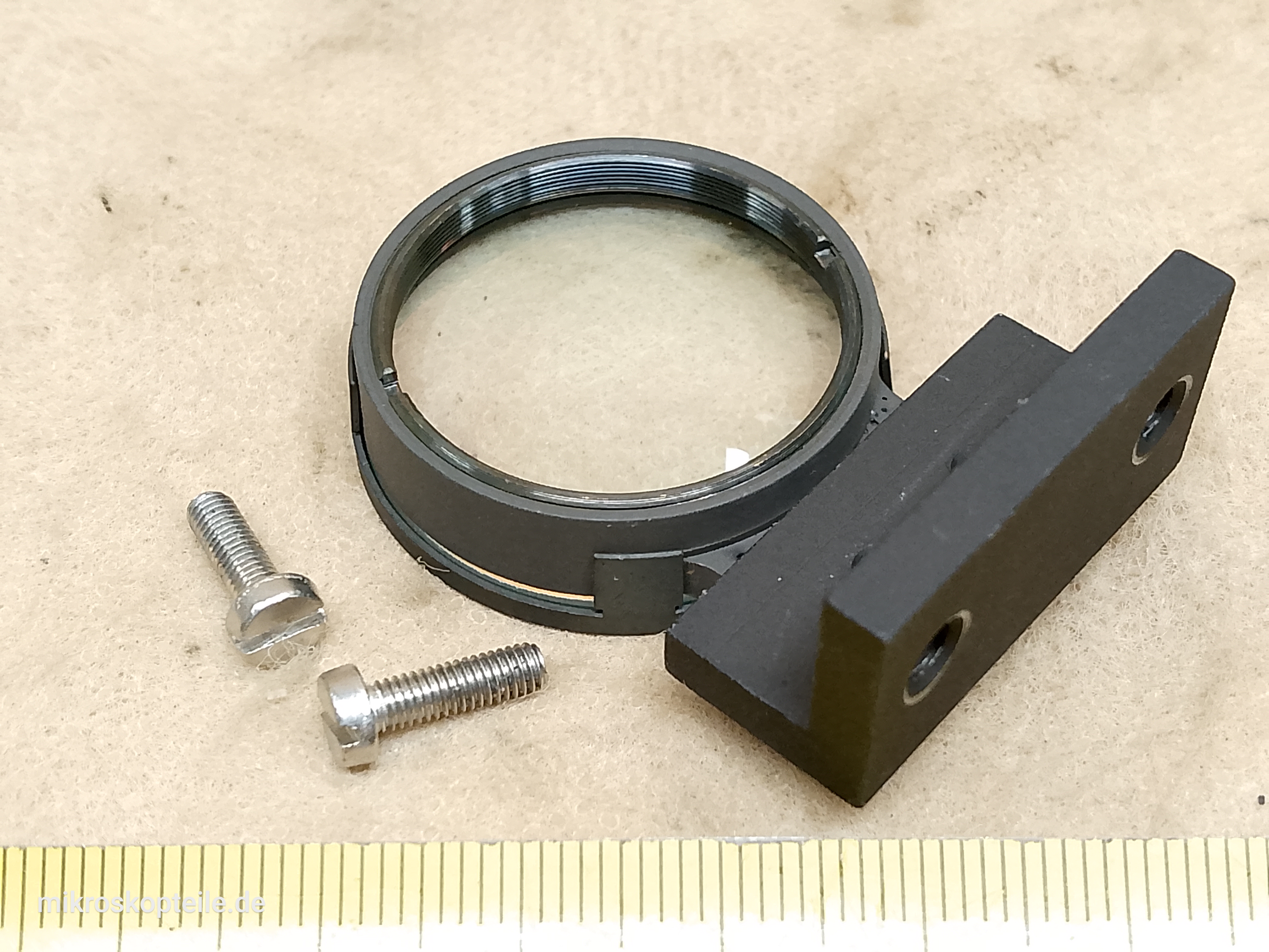 Zeiss Photomicroscope / Universal microscope heat absorbing filter and second collector lens from microscope - view #7