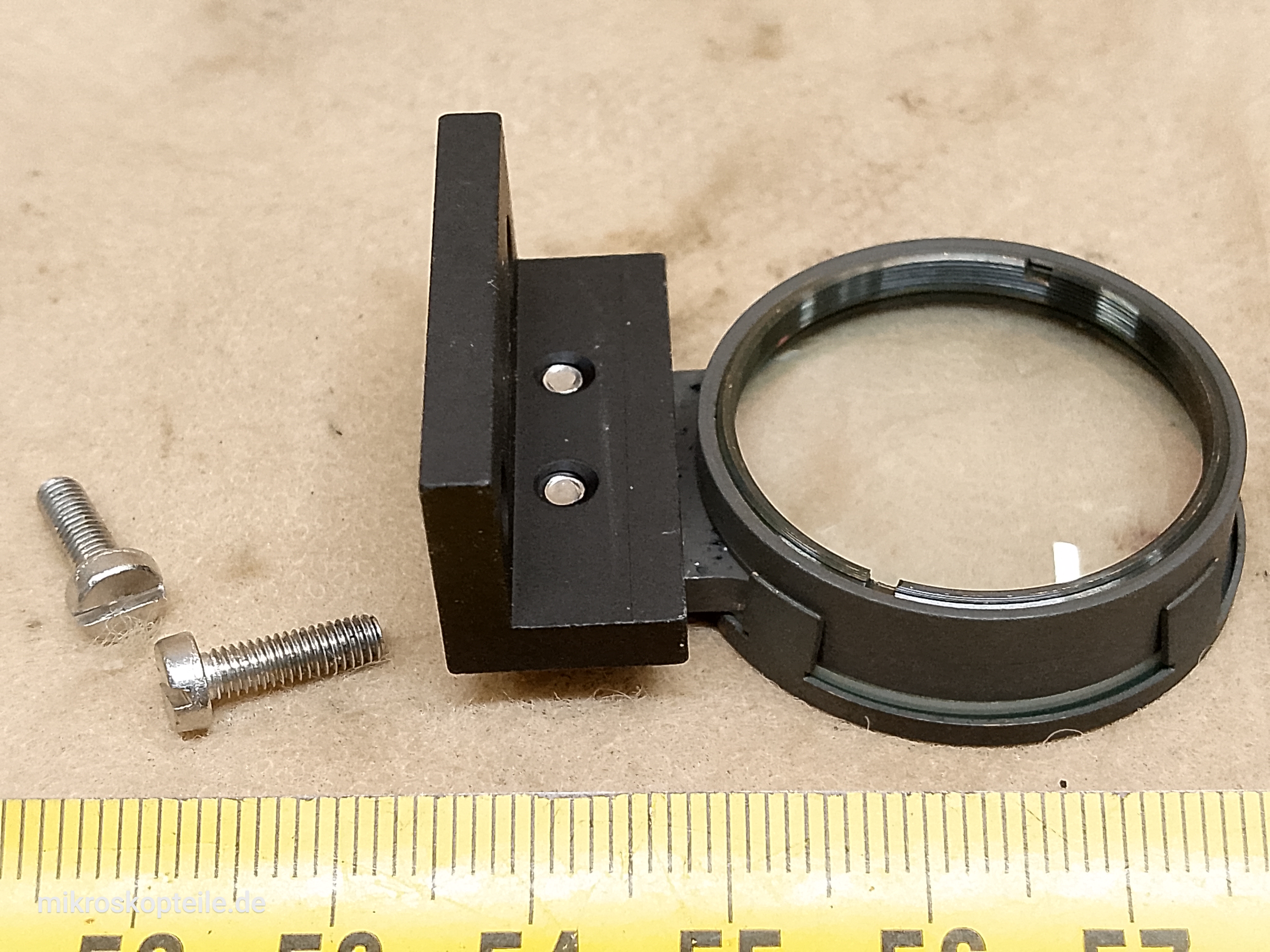 Zeiss Photomicroscope / Universal microscope heat absorbing filter and second collector lens from microscope - view #9