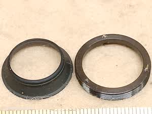 Zeiss (West Germany) - kompletna wkładka DIY: przezroczysty krążek szklany w oprawie - ujęcie #4