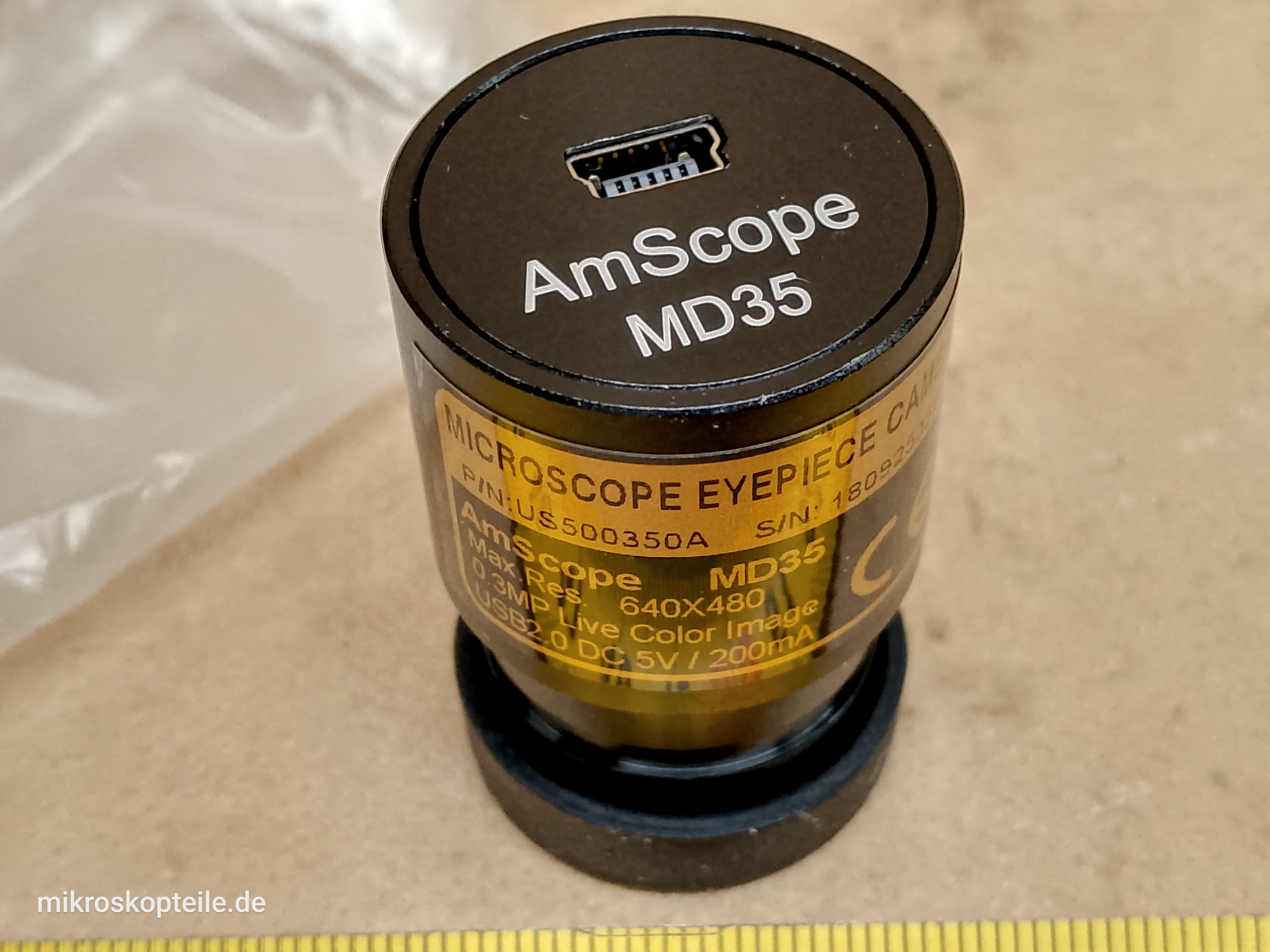 AmScope MD35 - kamera mikroskopowa 640x480 okular USB 2.0 P/N US500350A - ujęcie #4