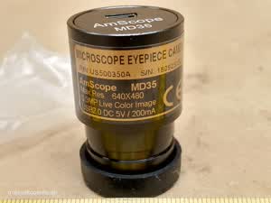 AmScope MD35 - kamera mikroskopowa 640x480 okular USB 2.0 P/N US500350A - different 2 view