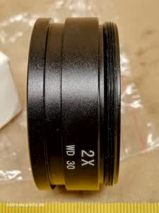 AmScope SM20 - soczewka Barlowa 2x do mikroskopu stereoskopowego z gwintem 48 mm - different 6 view