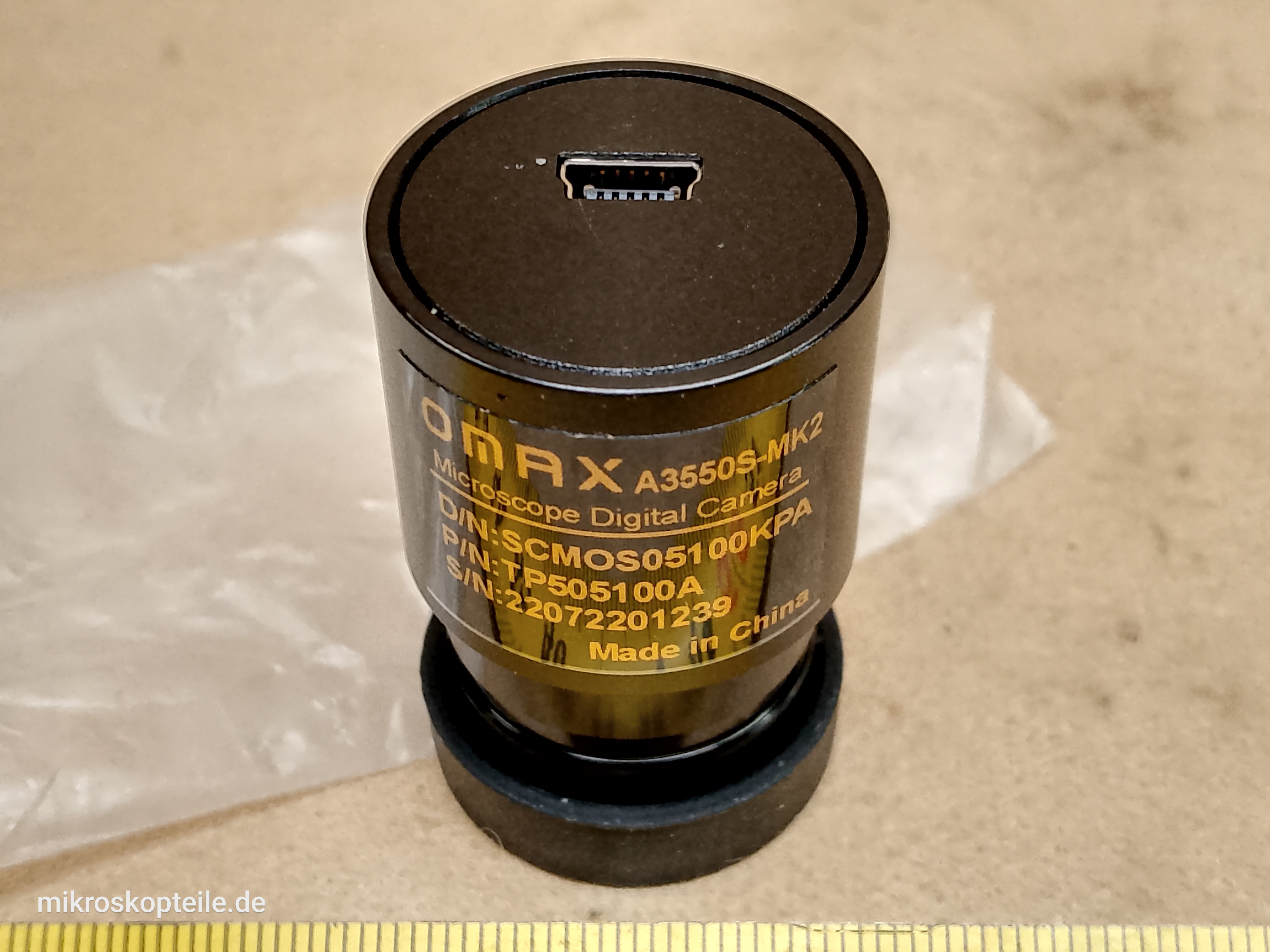 Omax A3550S-MK2 - kamera mikroskopowa P/N TP505100A | cyfrowy okular USB 5 Mpx - ujęcie #4