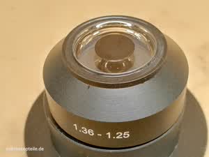 Omax M837 / M83 Mikroskop Öl Dunkelfeld-Kondensor mit N.A. 1,25 - 1,36 und 37 mm Aufnahme-Durchmesser - thumbnail