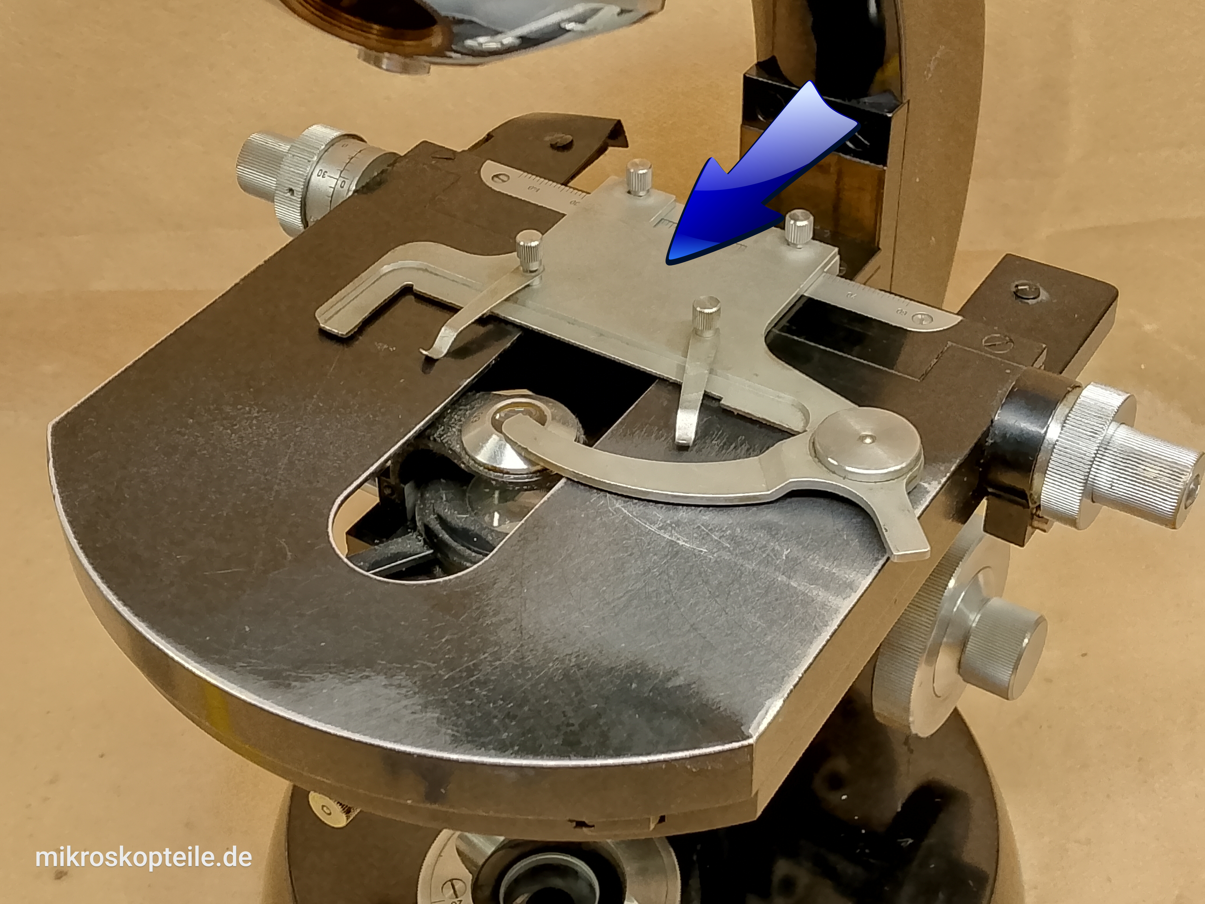 Zeiss Standard GFL / 16 - uchwyt preparatu do mechanicznego stolika mikroskopowego XY - ujęcie #10