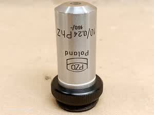 PZO Biolar Obiektyw mikroskopowy PZO 10/0,24 PhZ 160/- do kondensora kontrastu fazowego zmiennego PZO K3PhZ - ujęcie #1