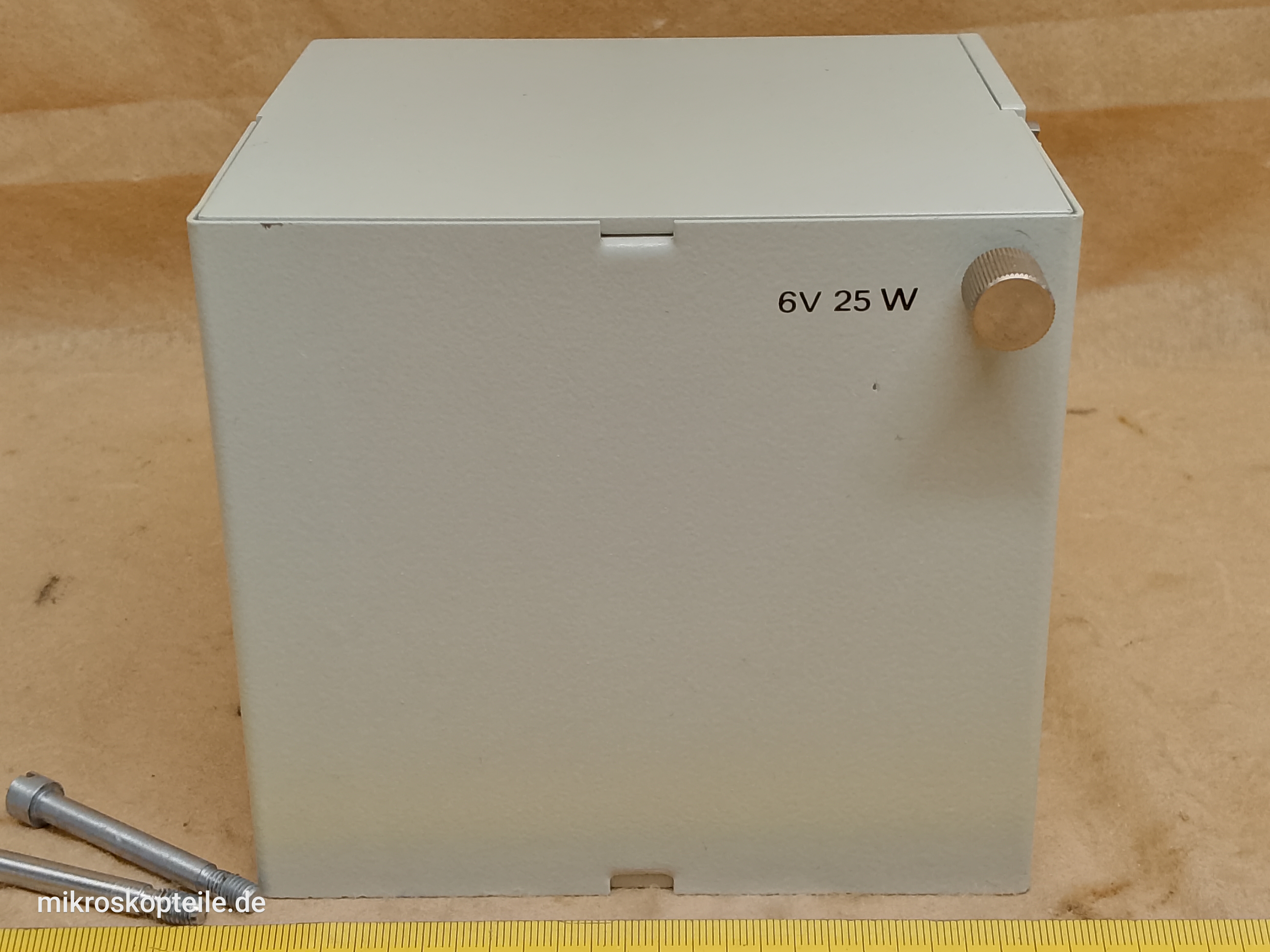 Carl Zeiss Jena Jenaval / Jenapol Mikroskop 6V 25W Halogen Lampenhaus mit Filterrad - Ansicht #4