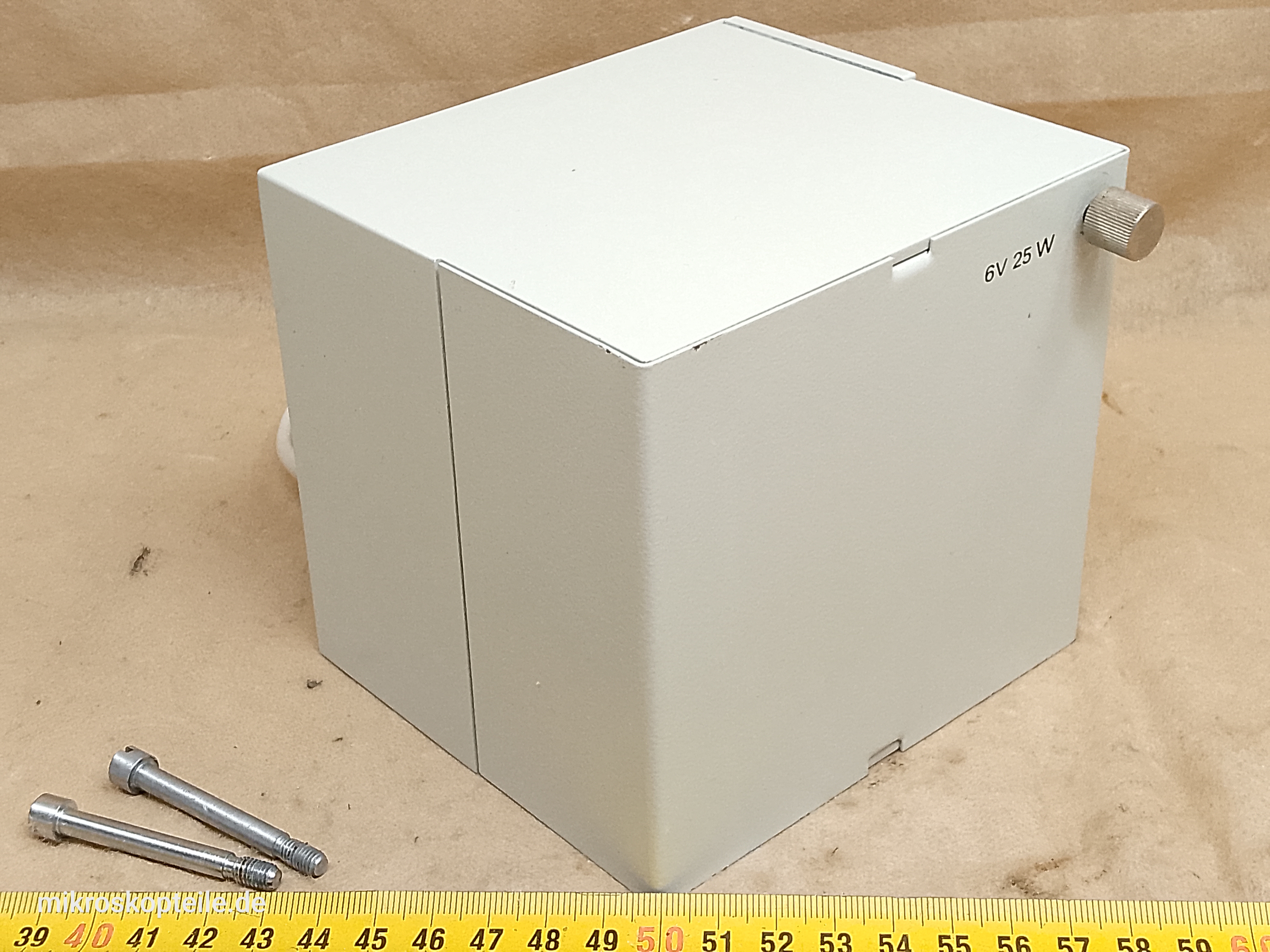 Carl Zeiss Jena Jenaval / Jenapol Mikroskop 6V 25W Halogen Lampenhaus mit Filterrad - Ansicht #5