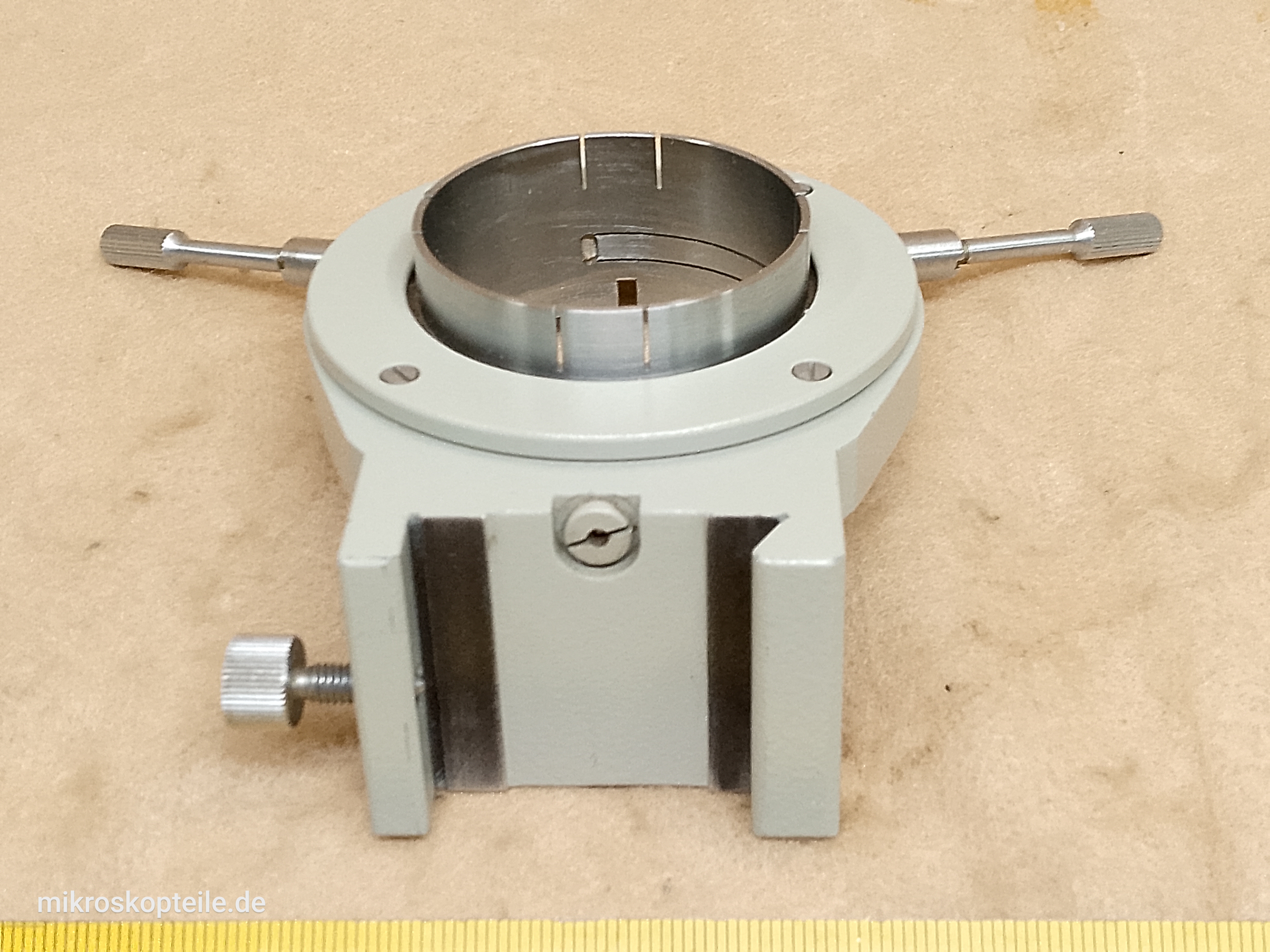 Carl Zeiss Jena Ergaval / Amplival - uchwyt kondensora mikroskopowego model MZ - ujęcie #2