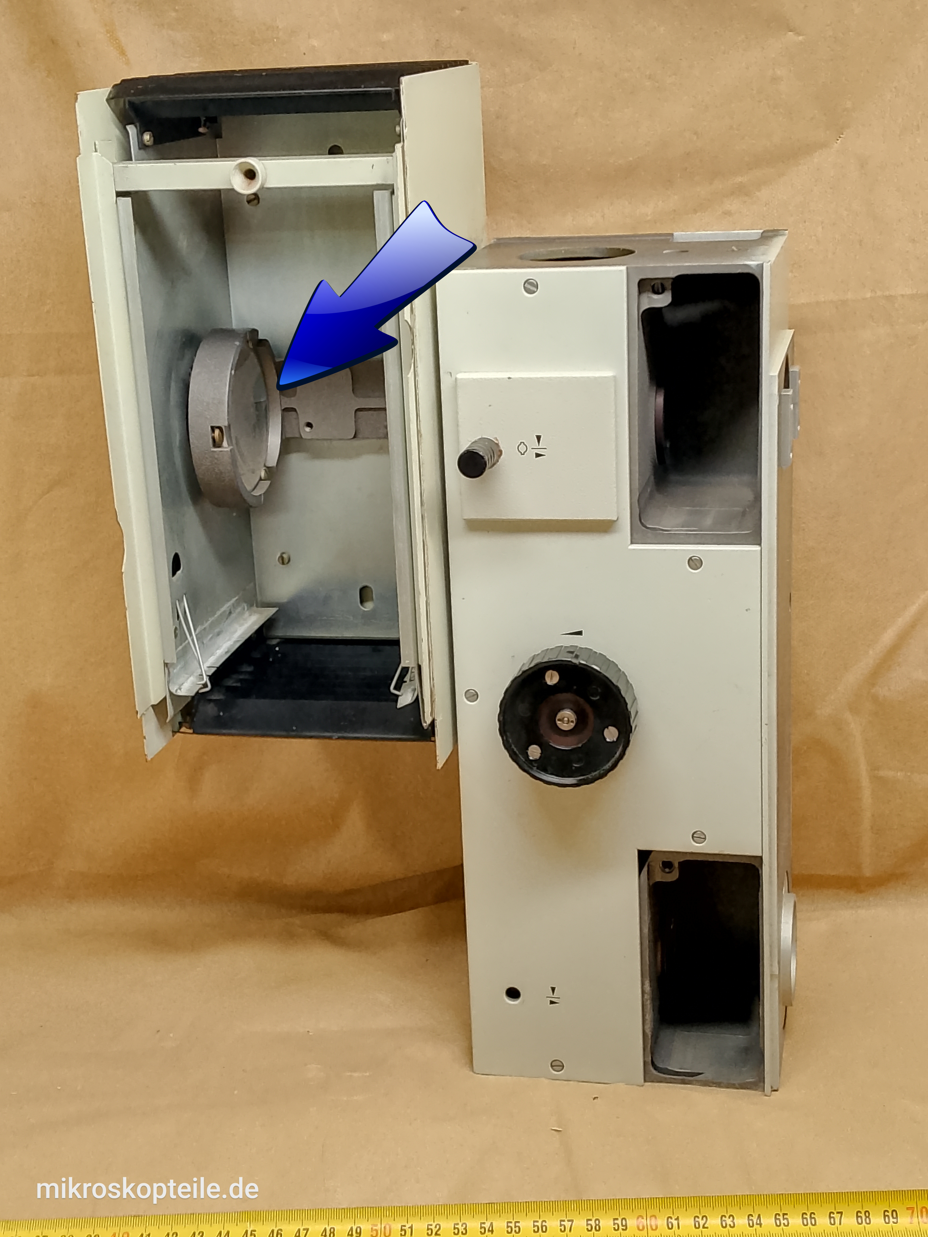 Carl Zeiss Jena Jenalumar - sferyczne lustro wsteczne mikroskopowego oświetlacza fluorescencyjnego HBO 250W - ujęcie #7