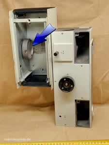 Carl Zeiss Jena Jenalumar - sferyczne lustro wsteczne mikroskopowego oświetlacza fluorescencyjnego HBO 250W - different 7 view