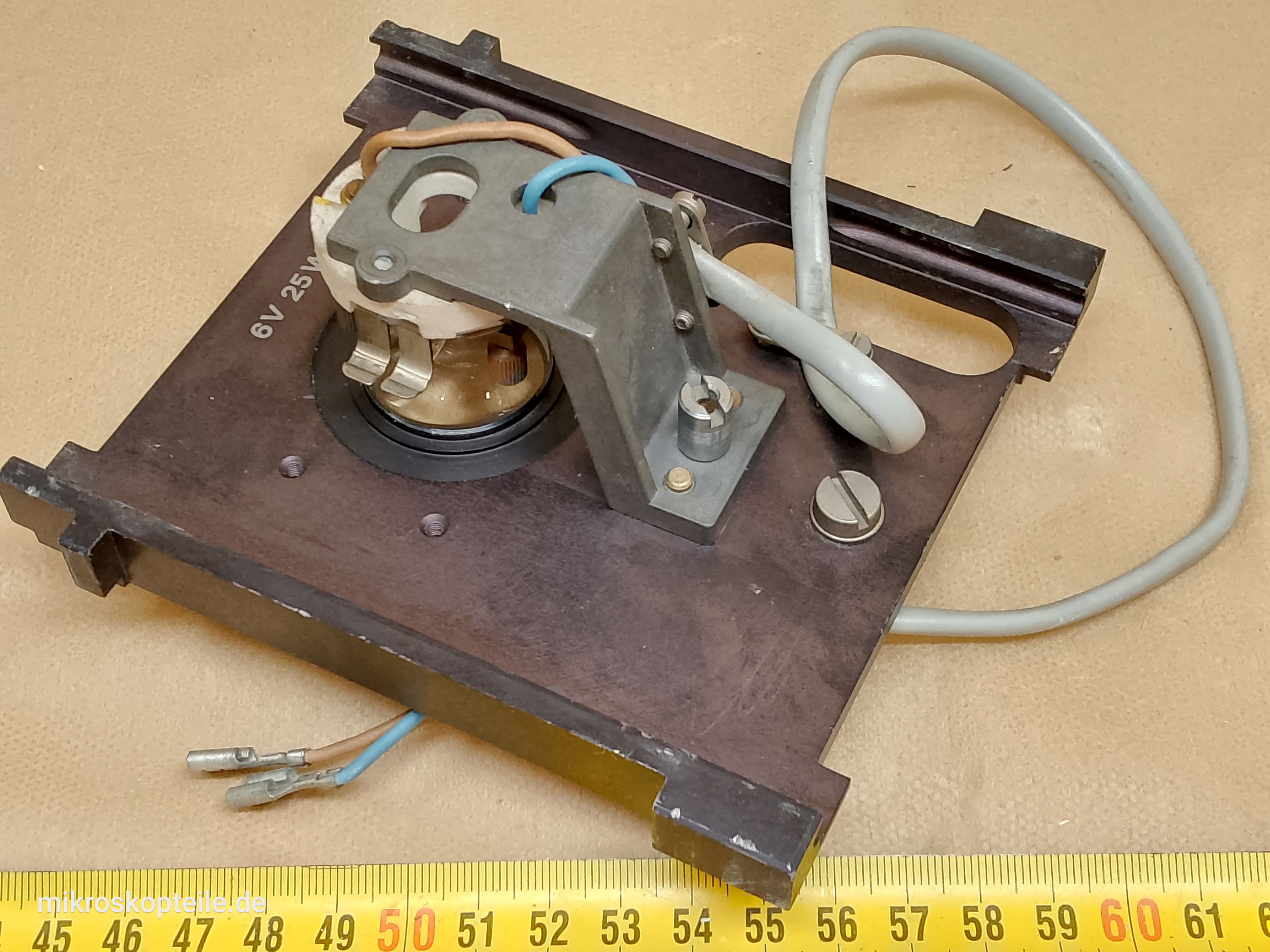 Carl Zeiss Jena Jenalumar - moduł oświetlacza halogenowego 6V 25W do wnętrza dużej obudowy lampy mikroskopowej - ujęcie #4
