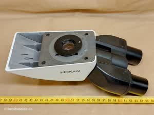 AmScope T720Q - mikroskopowa głowica trino z wyjściem na kamera lub aparat foto - thumbnail